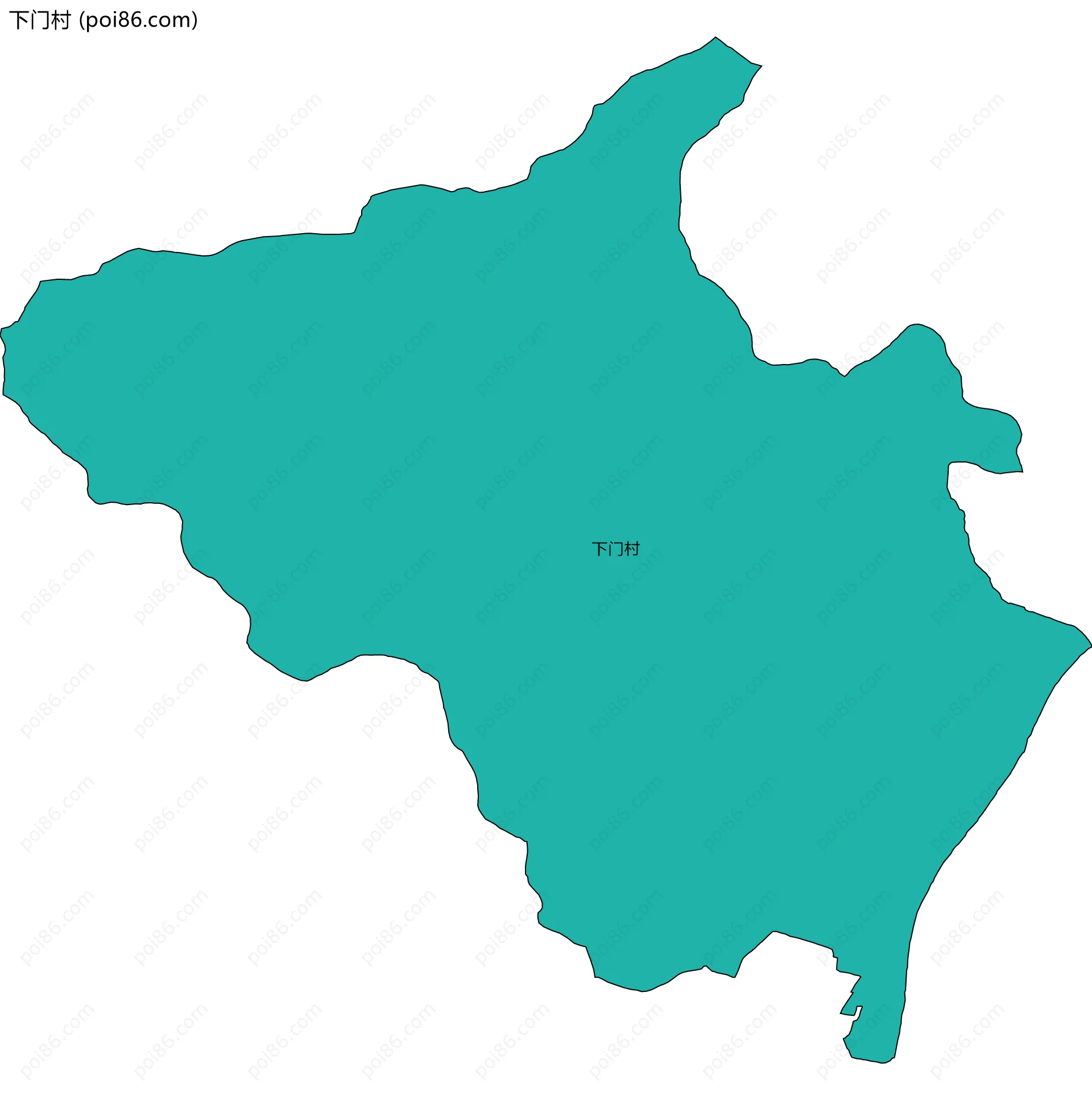 下门村边界地图