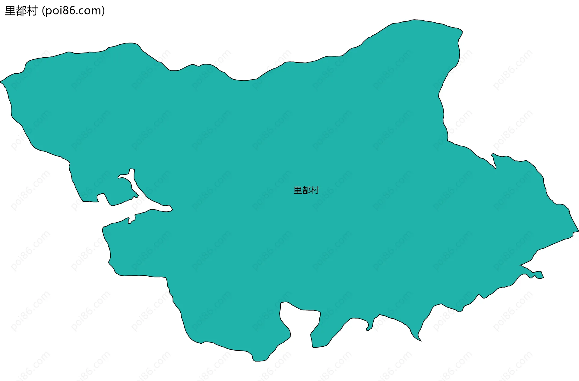 里都村边界地图