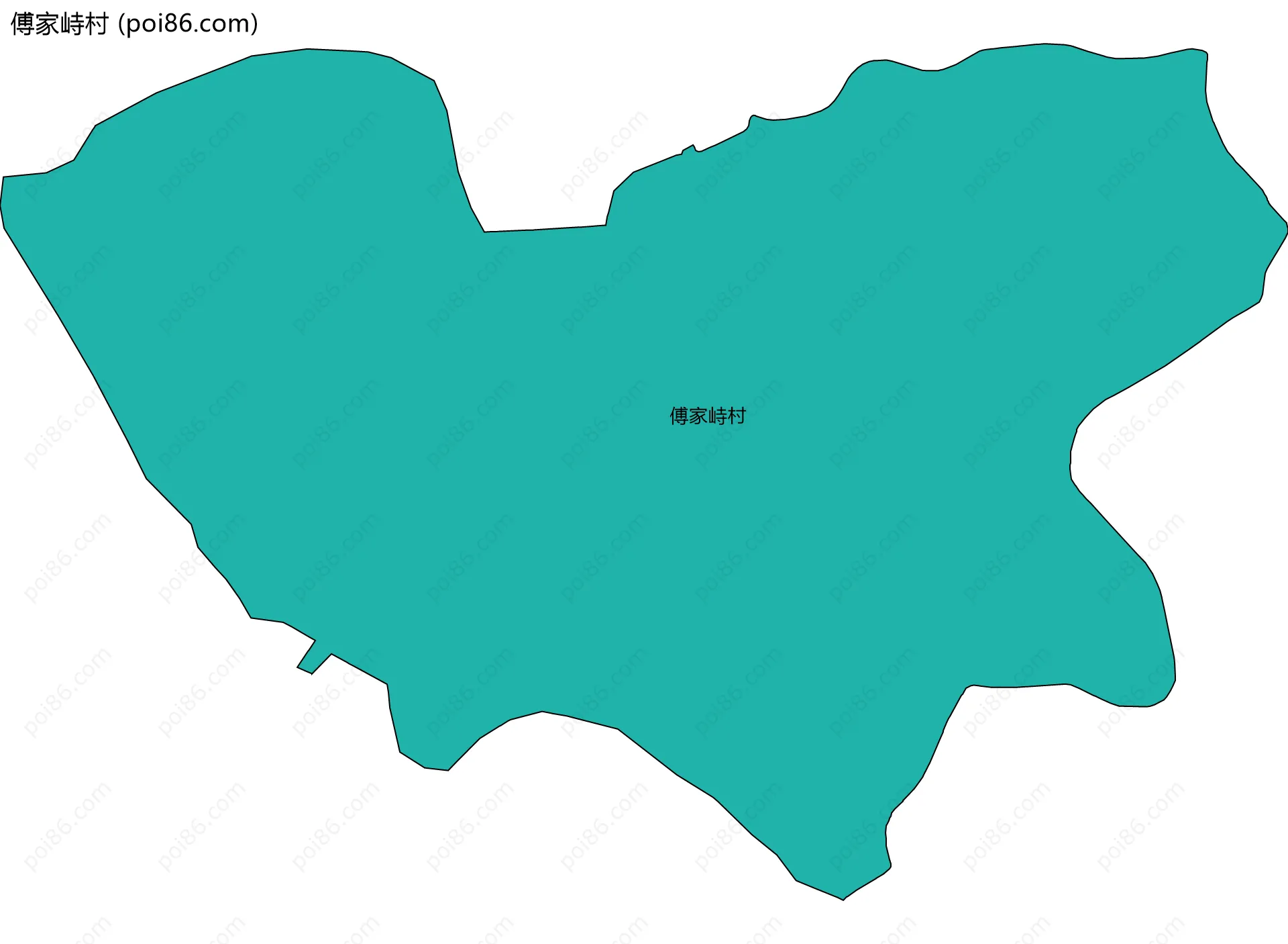 傅家峙村边界地图