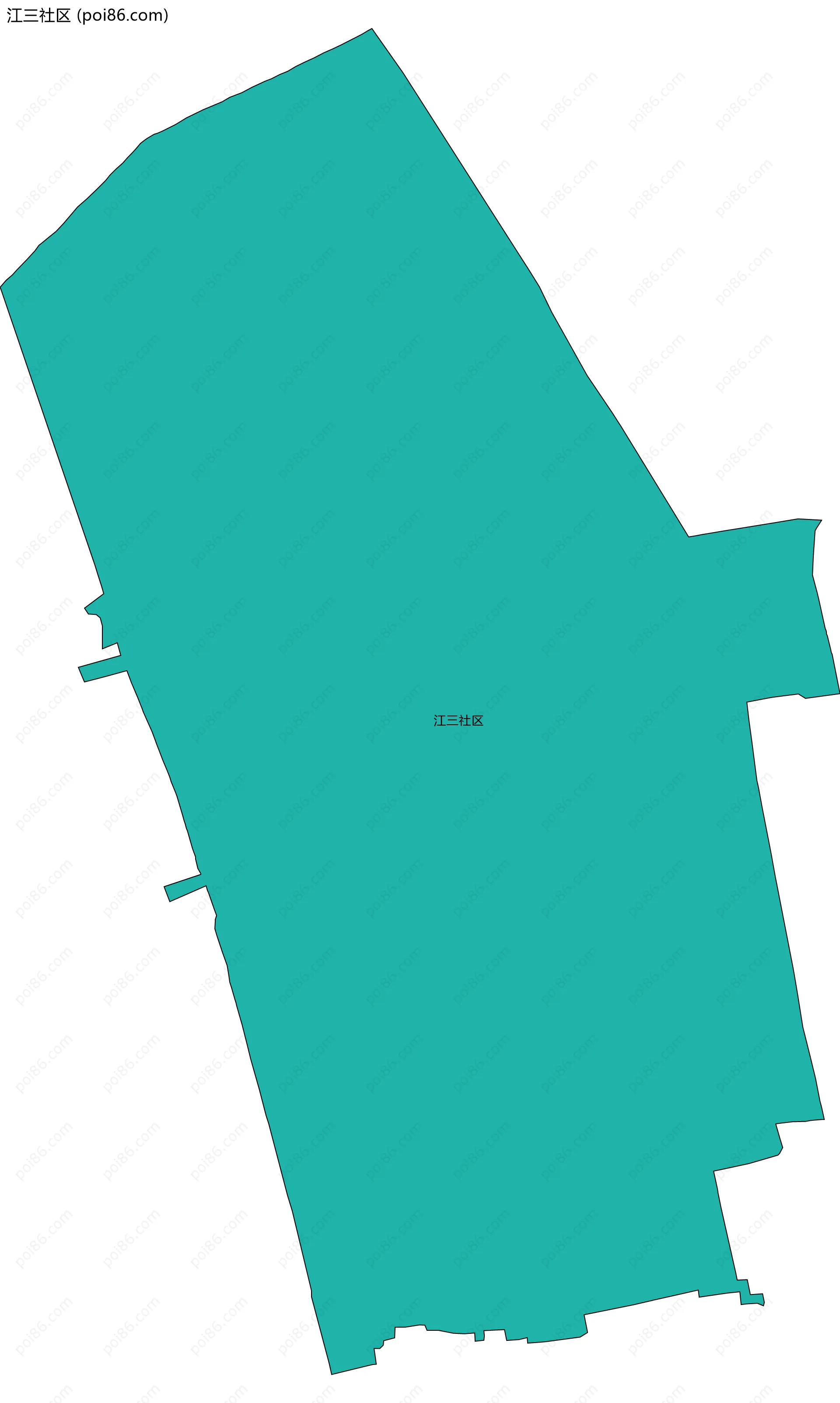 江三社区边界地图