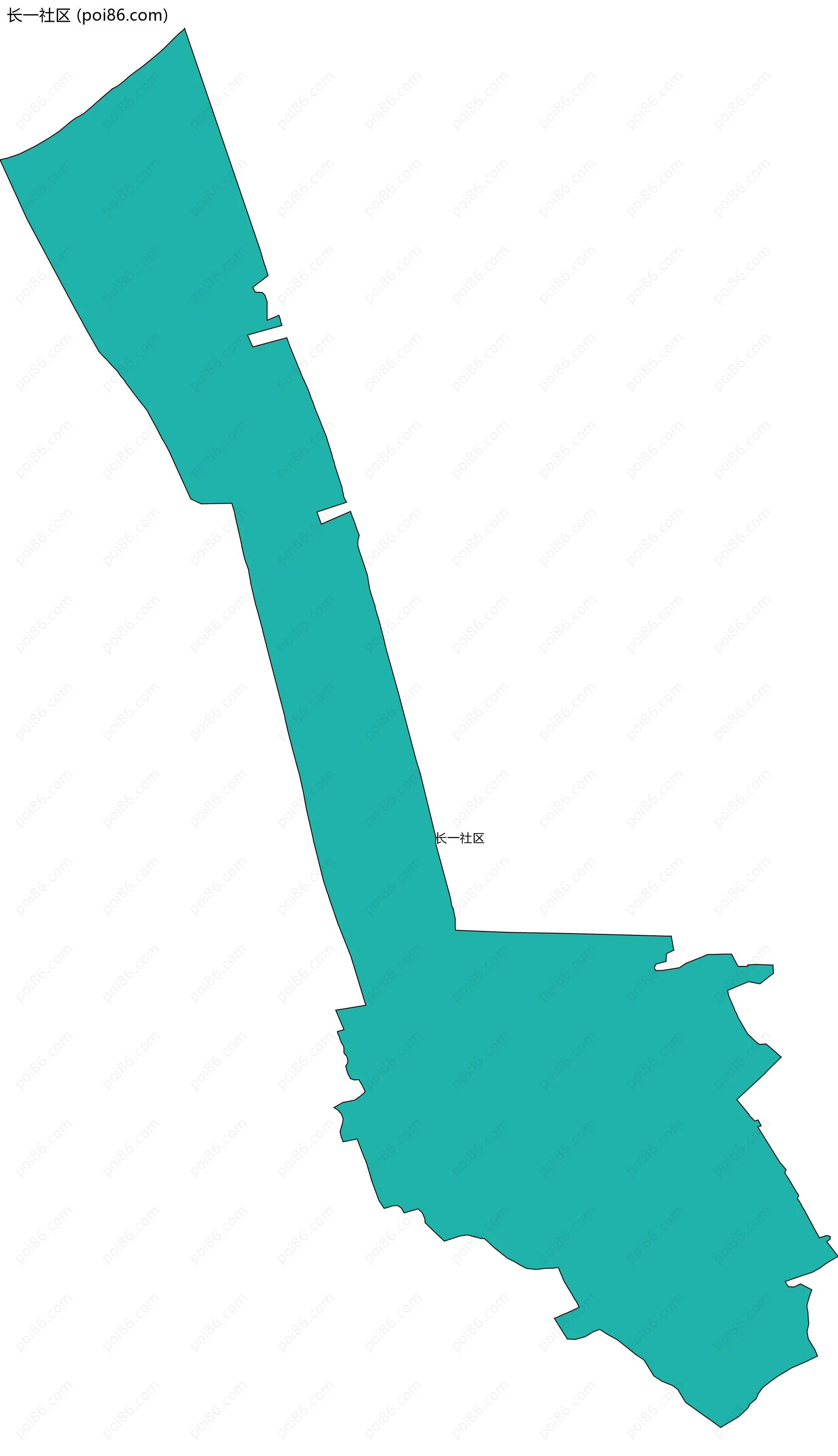 长一社区边界地图