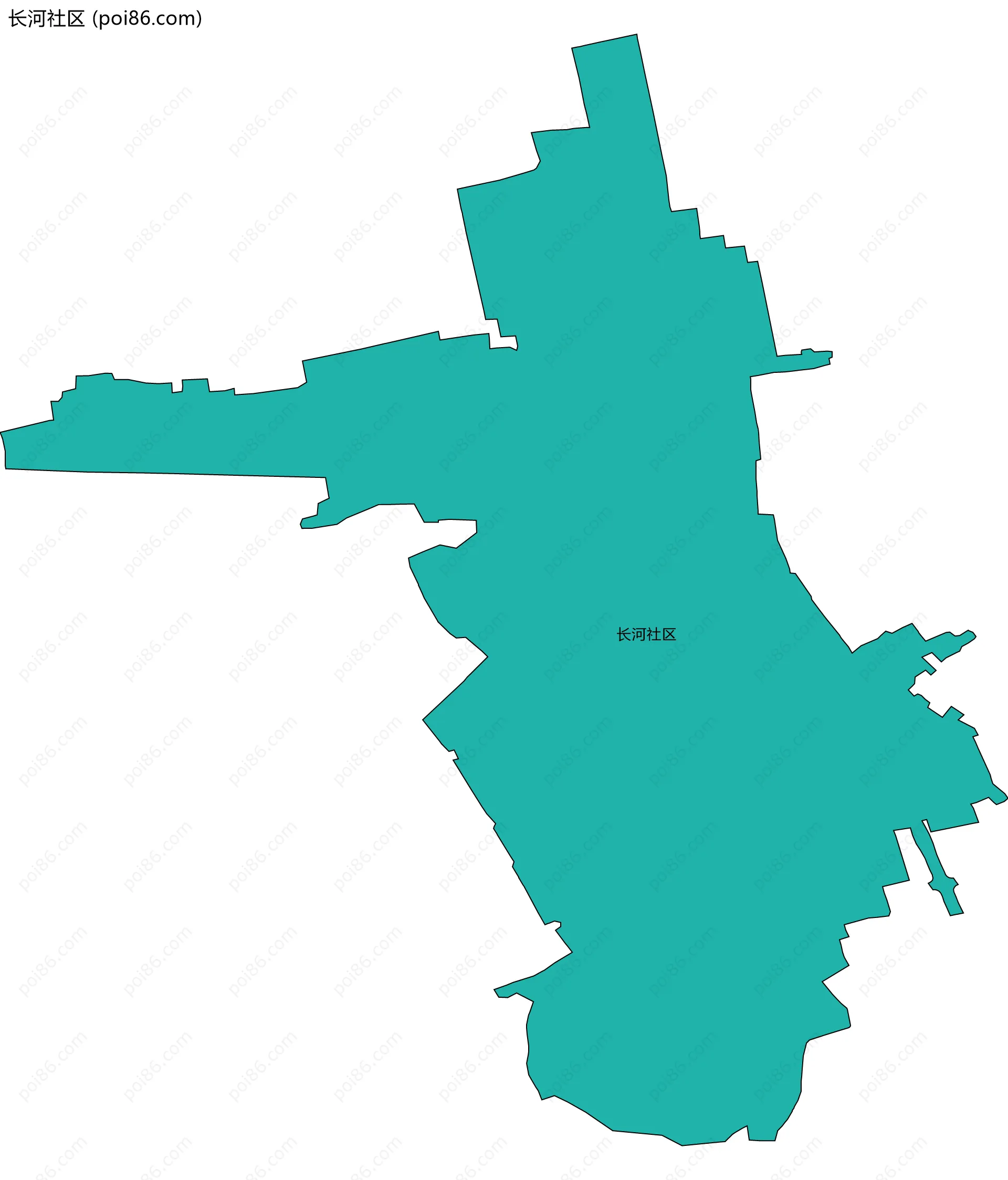 长河社区边界地图