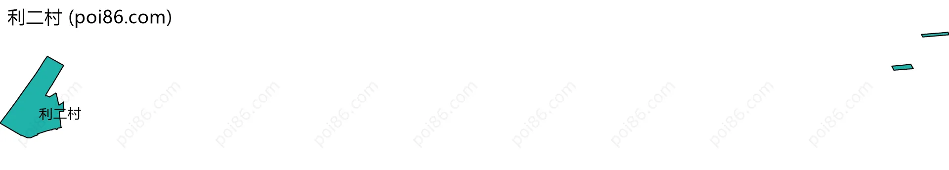 利二村边界地图