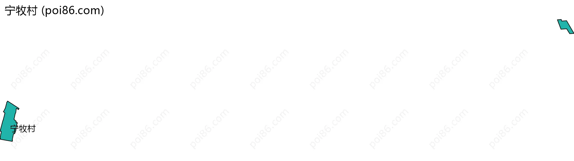 宁牧村边界地图