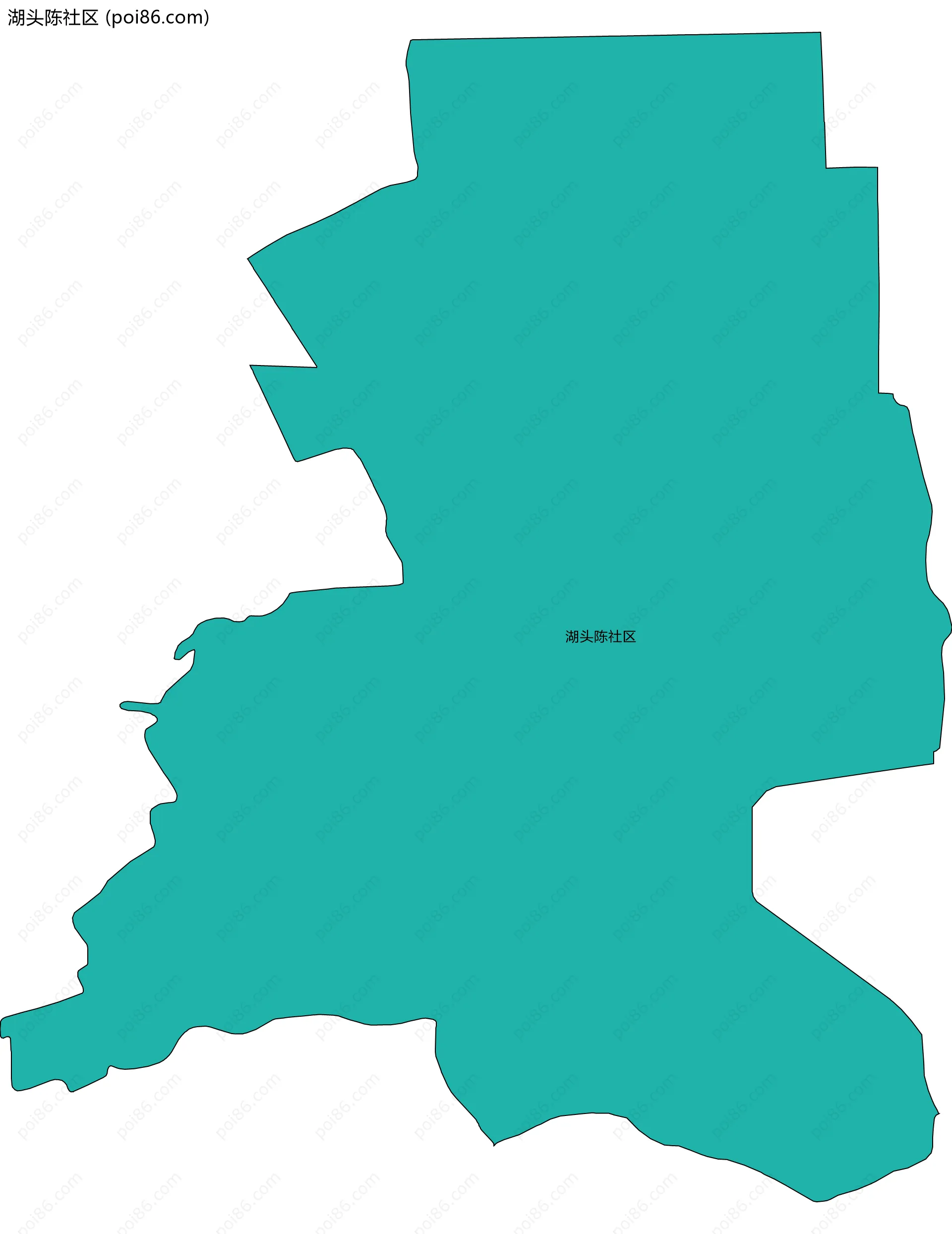 湖头陈社区边界地图