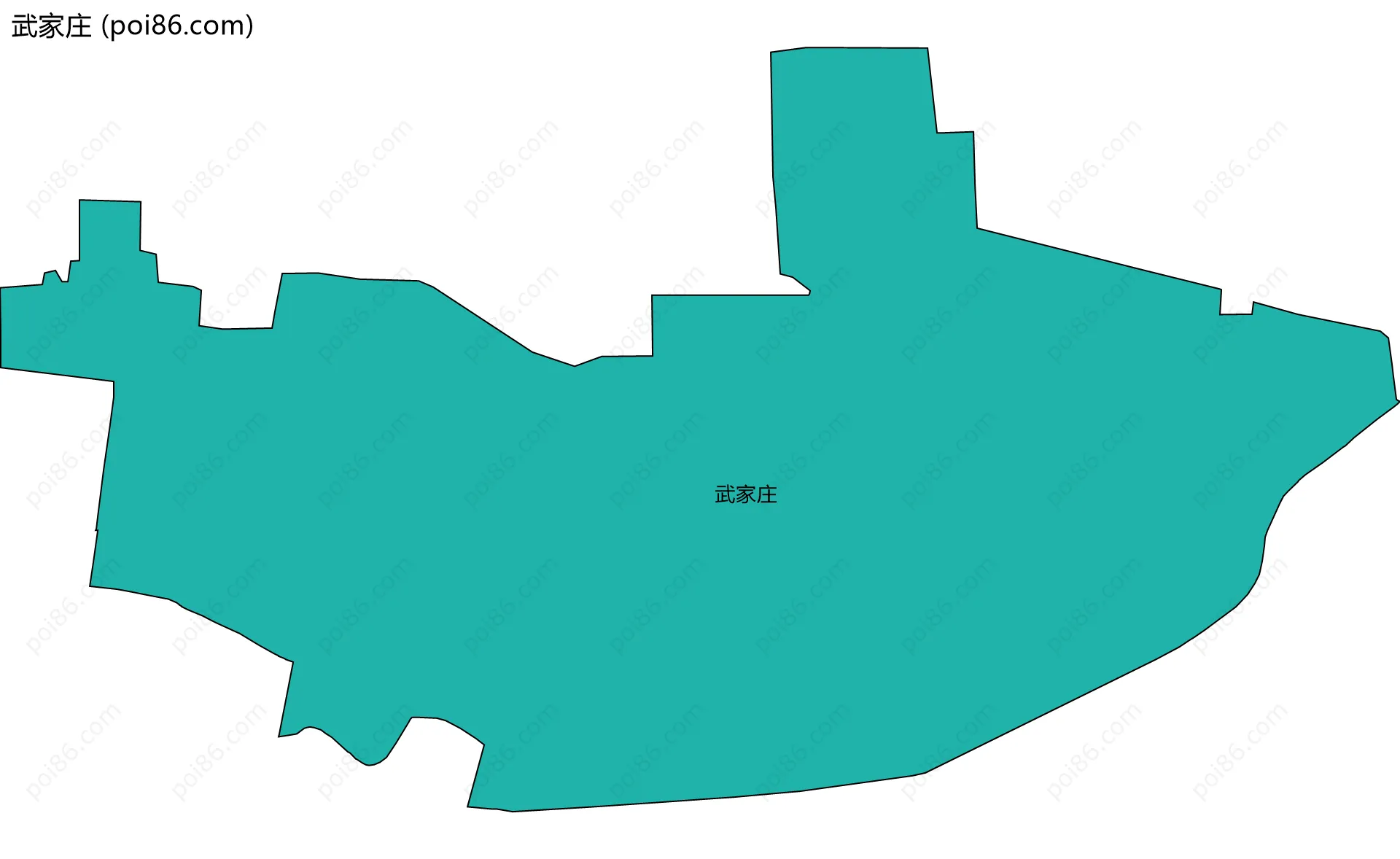 武家庄边界地图