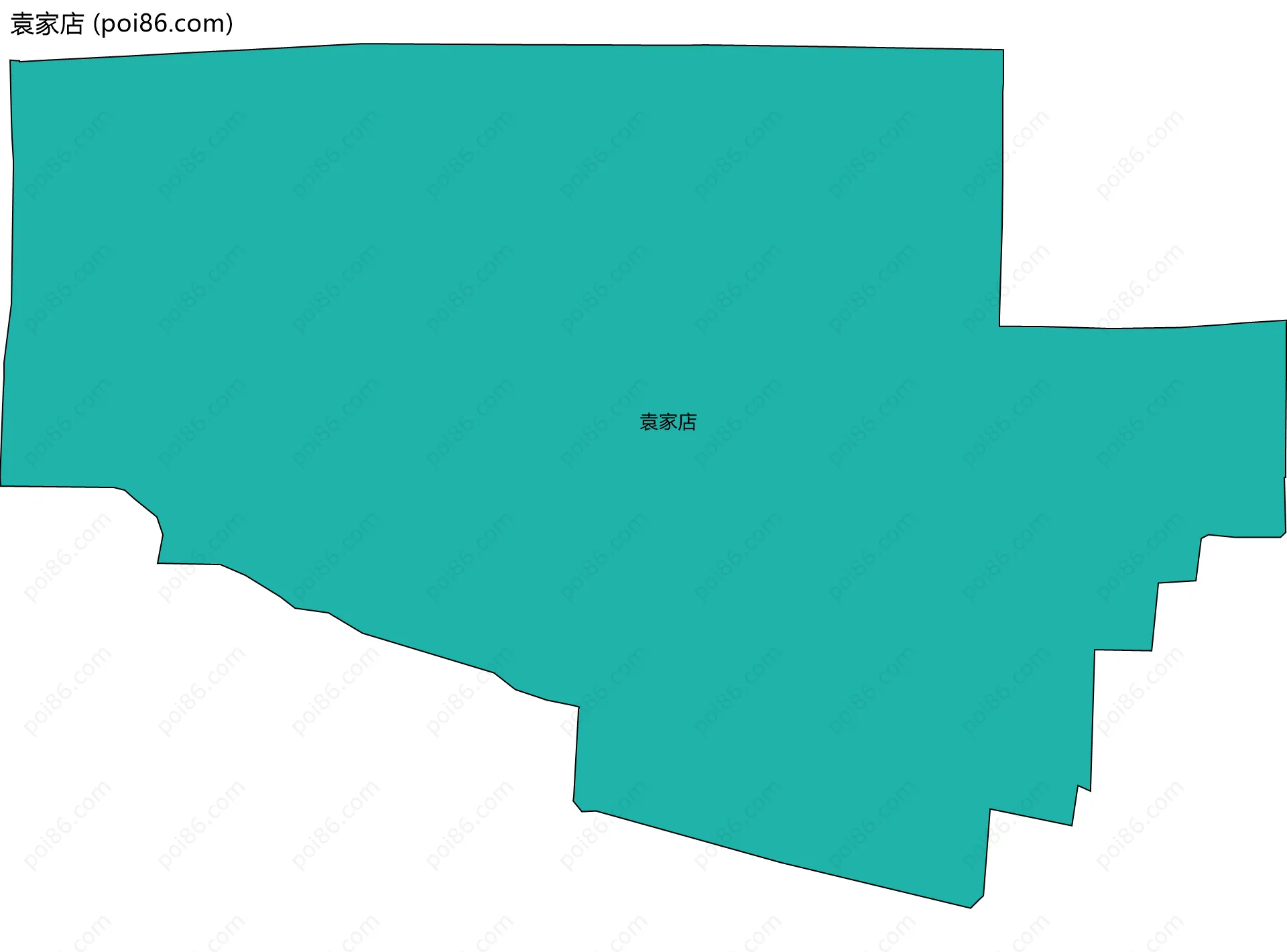 袁家店边界地图