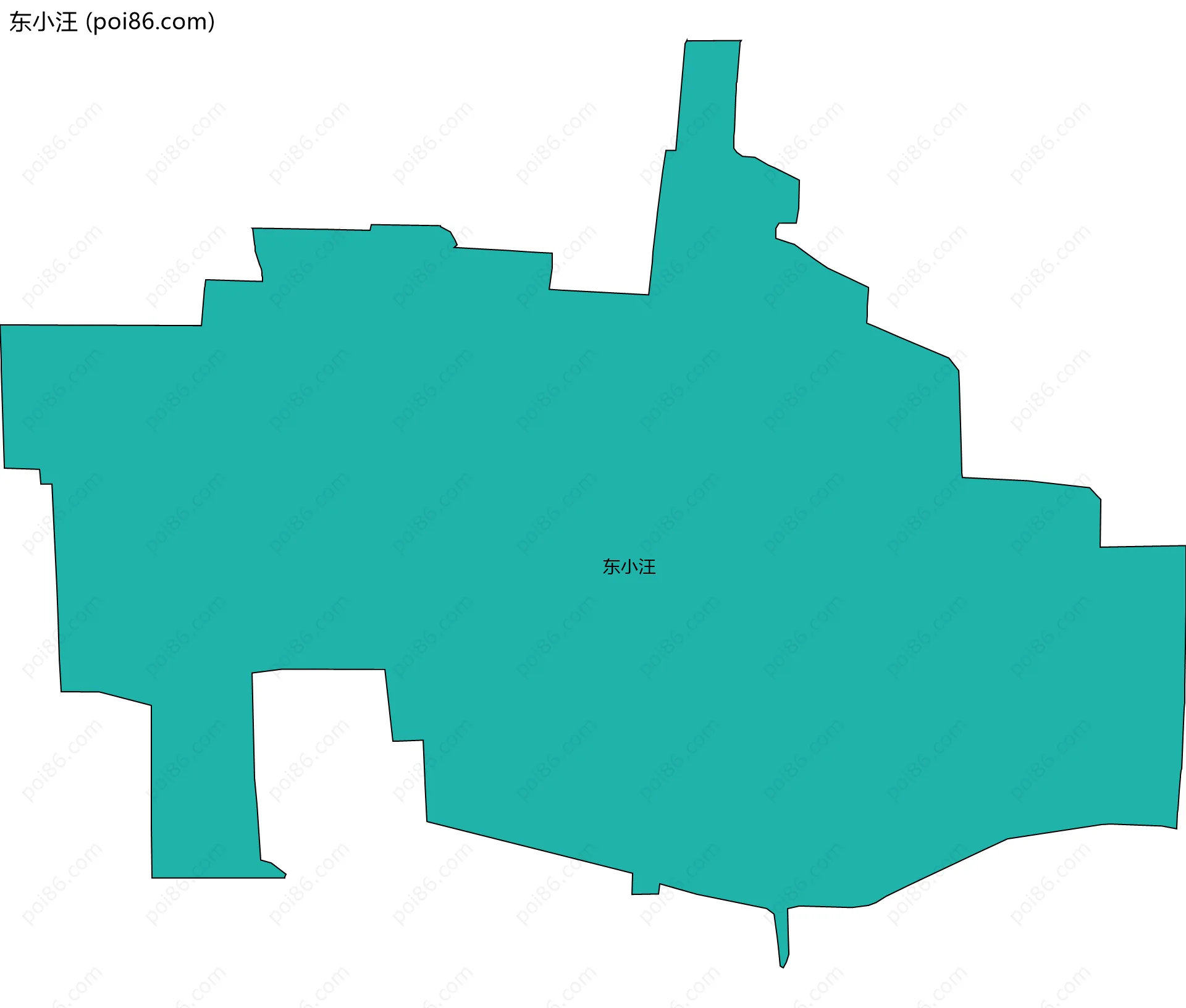 东小汪边界地图