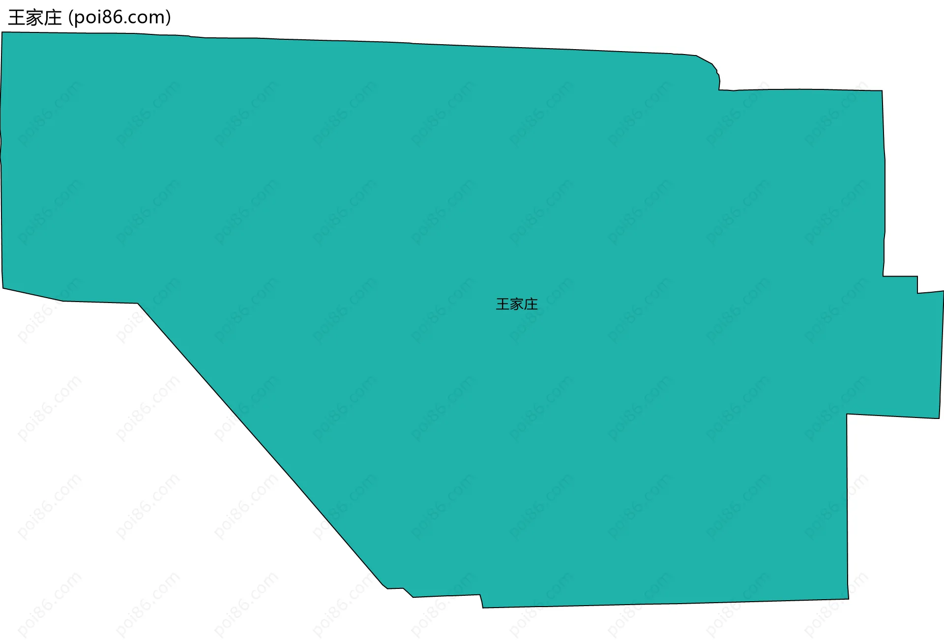王家庄边界地图
