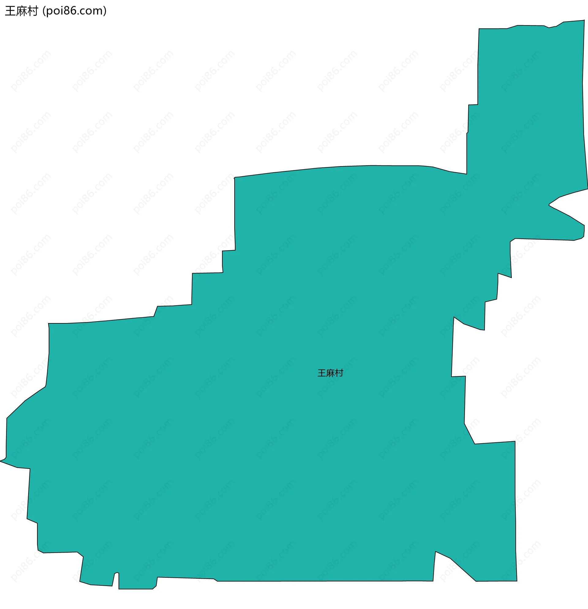王麻村边界地图