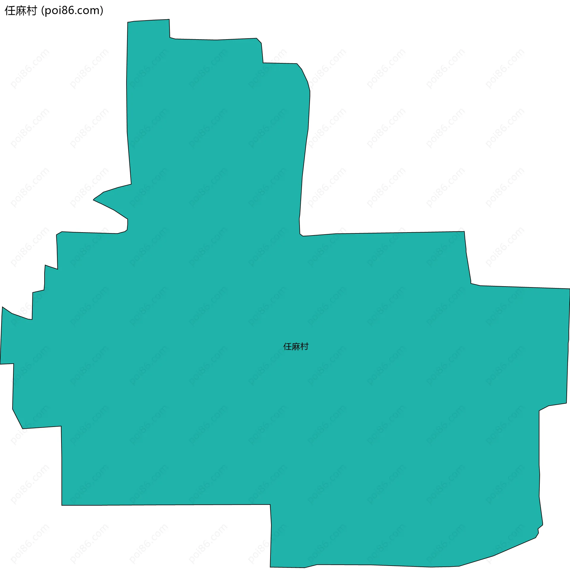 任麻村边界地图