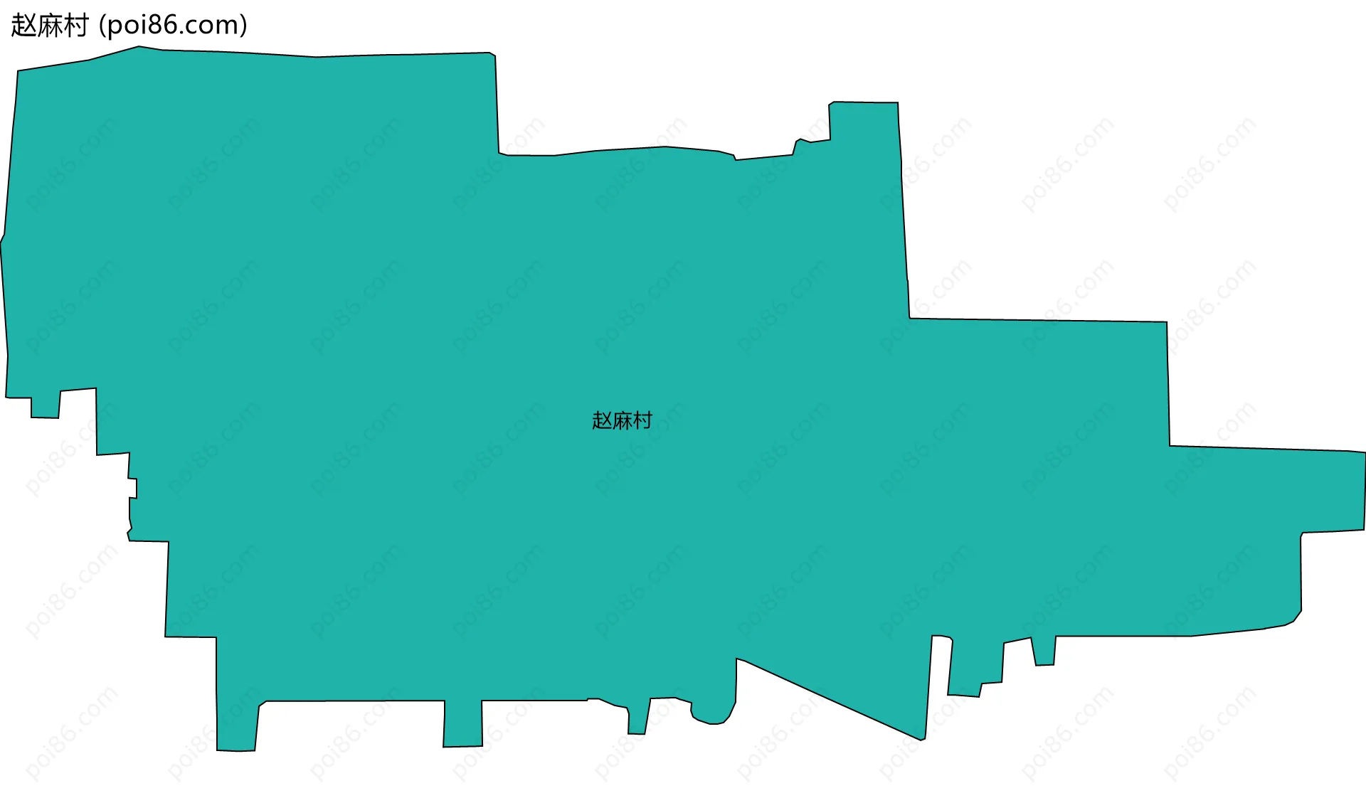 赵麻村边界地图
