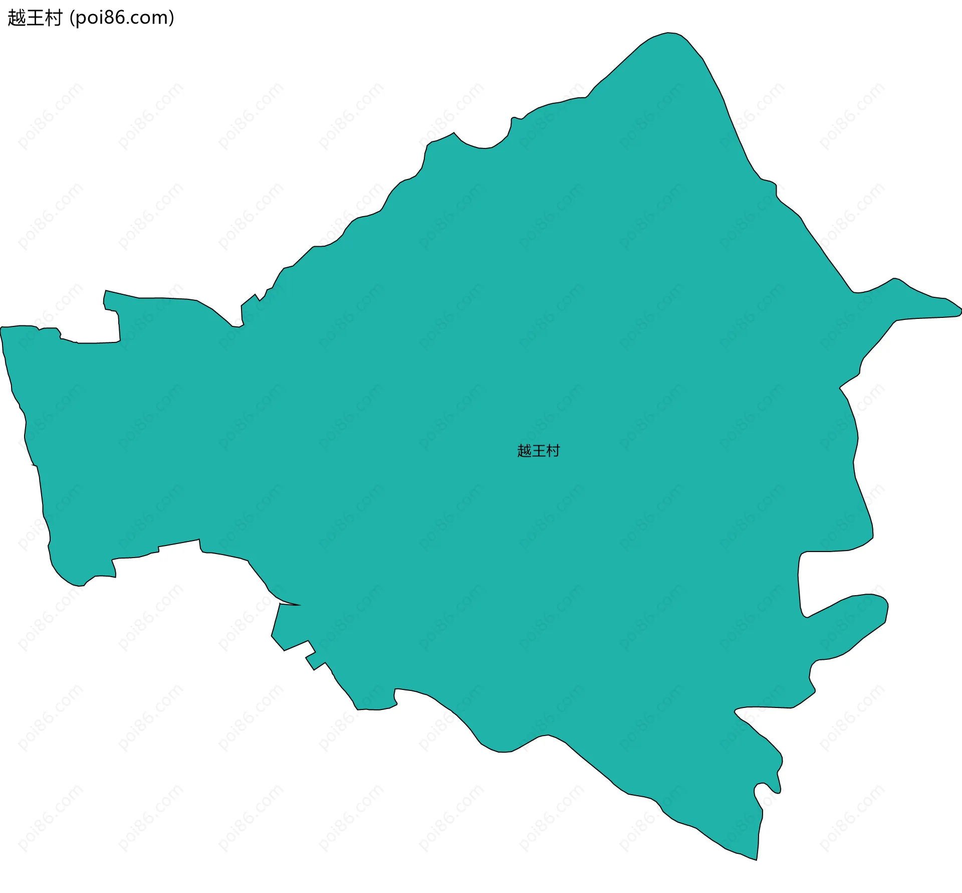 越王村边界地图