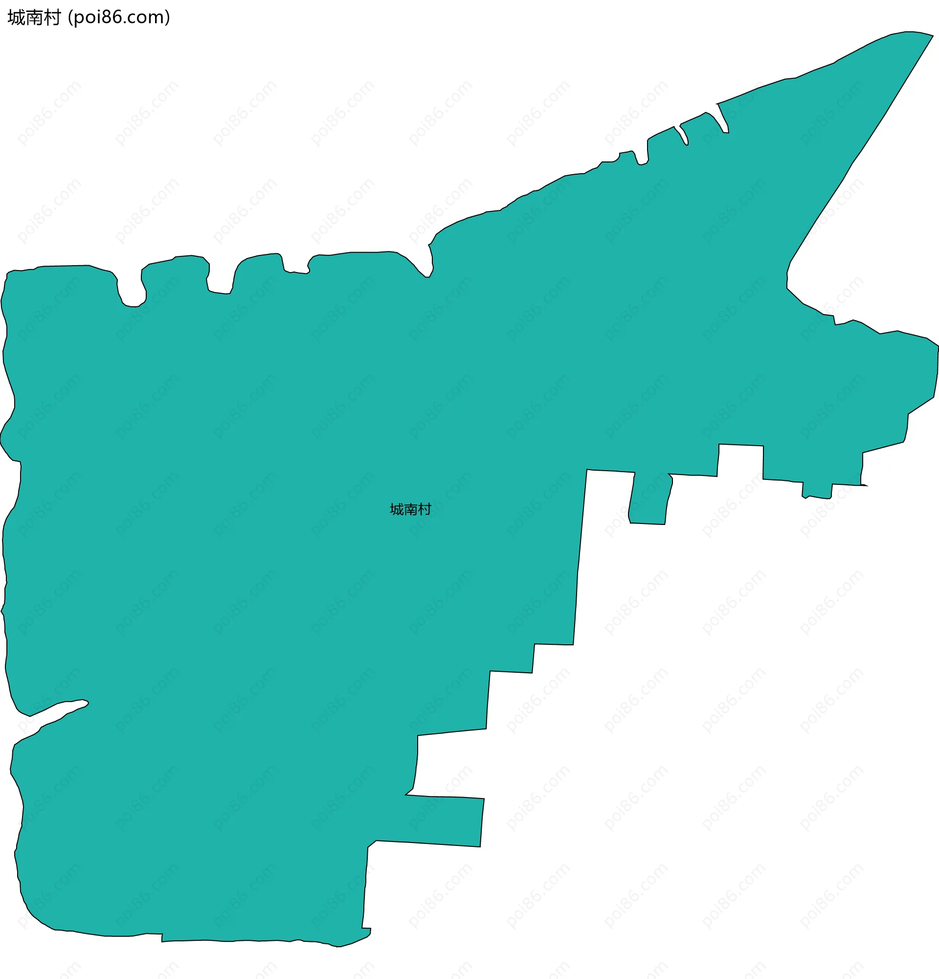 城南村边界地图