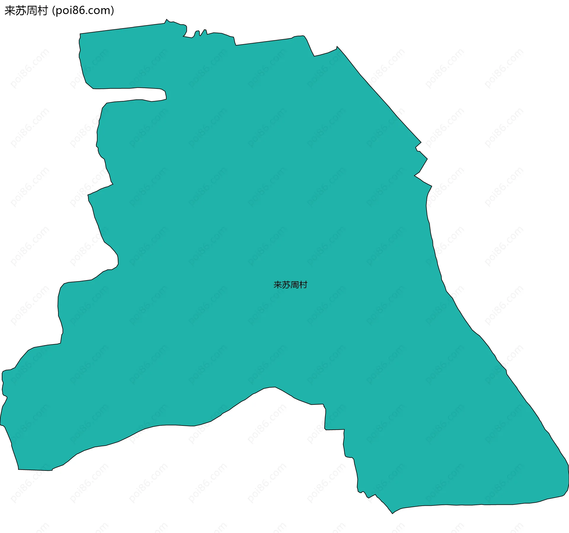 来苏周村边界地图