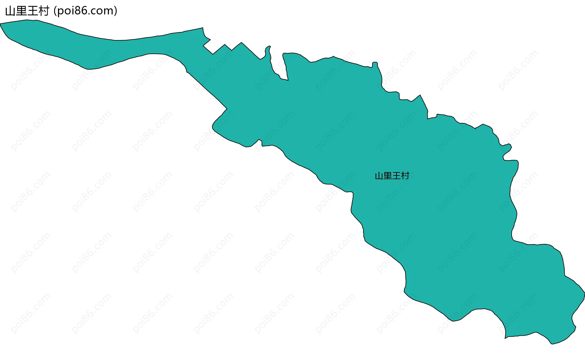 山里王村边界地图