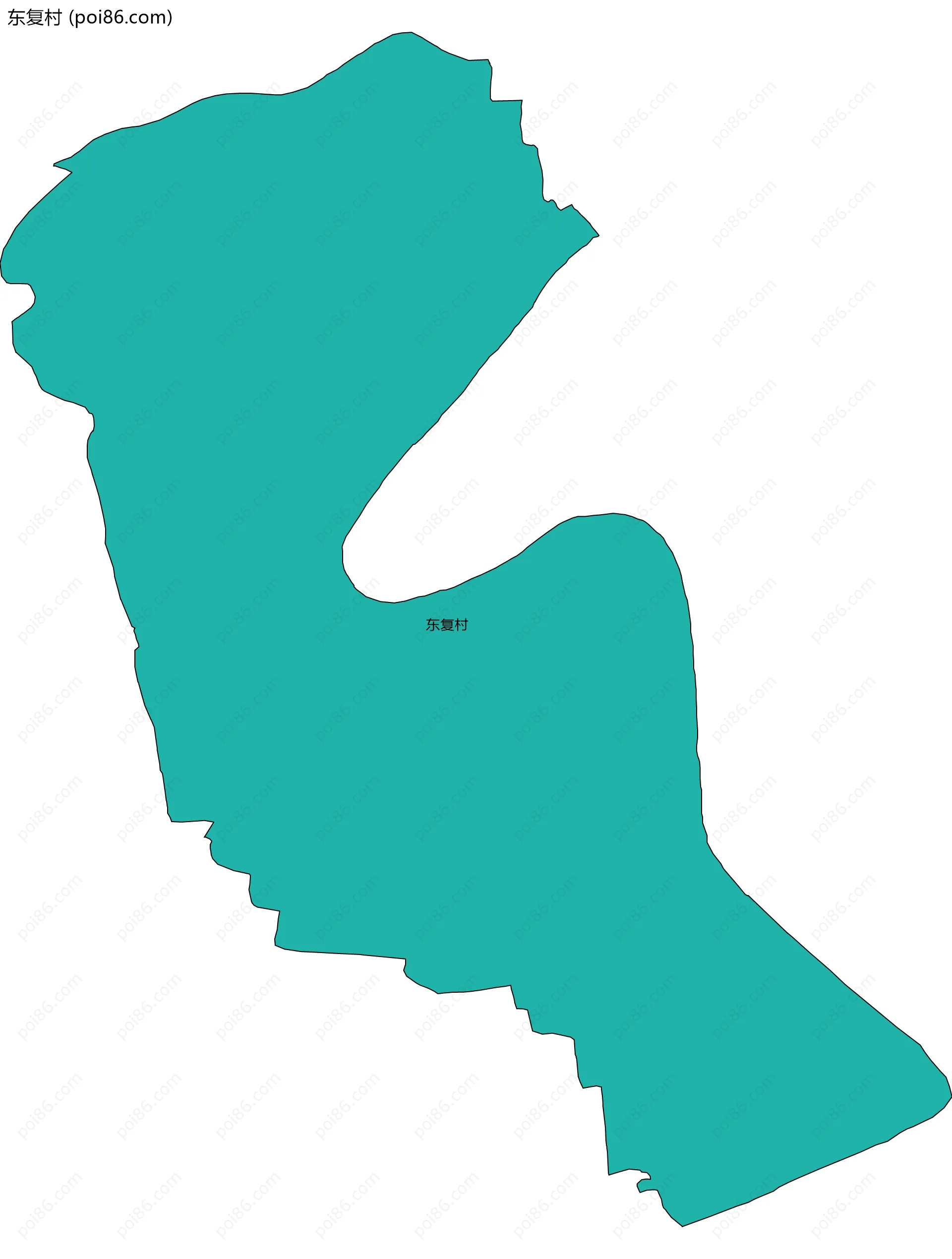 东复村边界地图