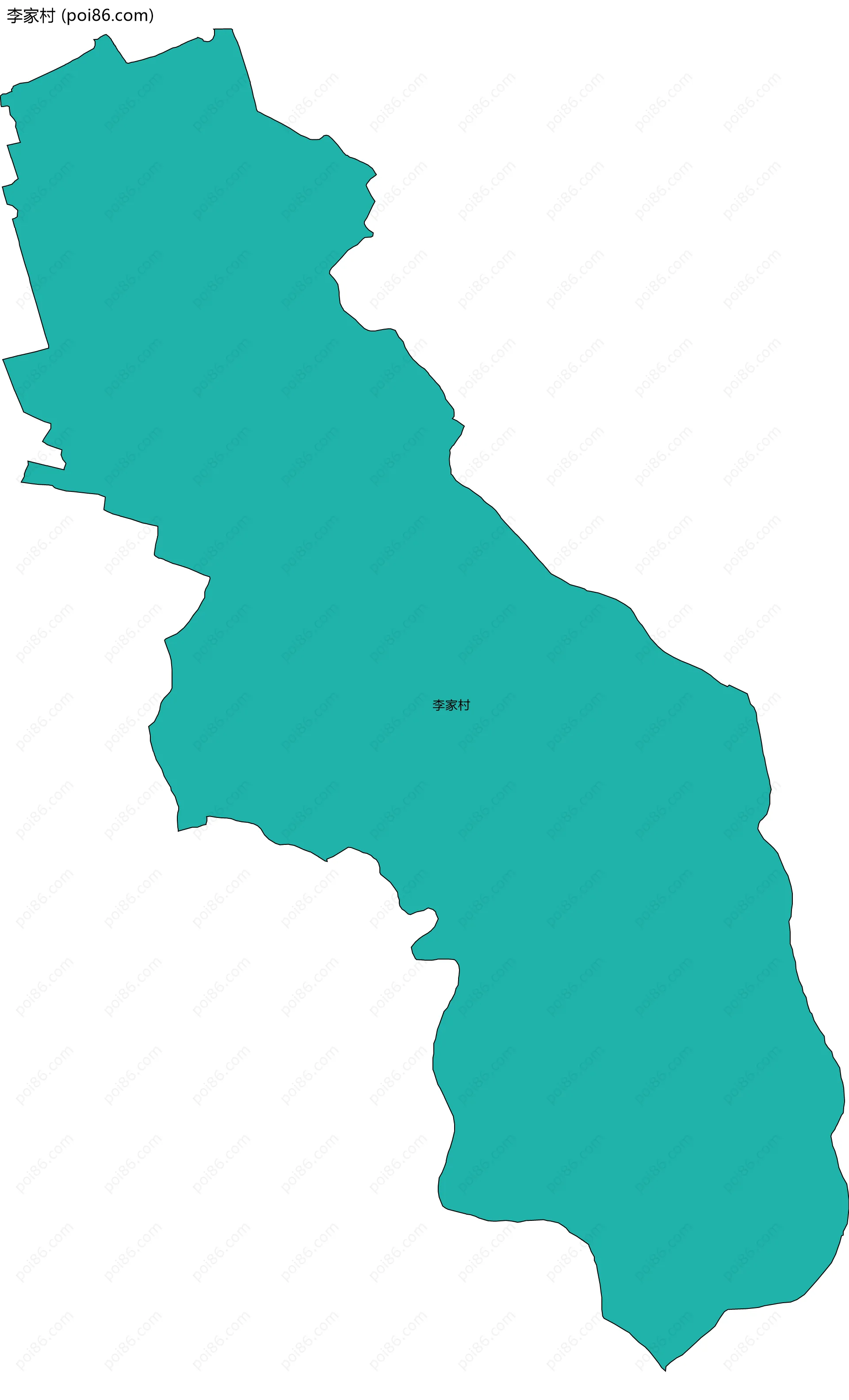 李家村边界地图