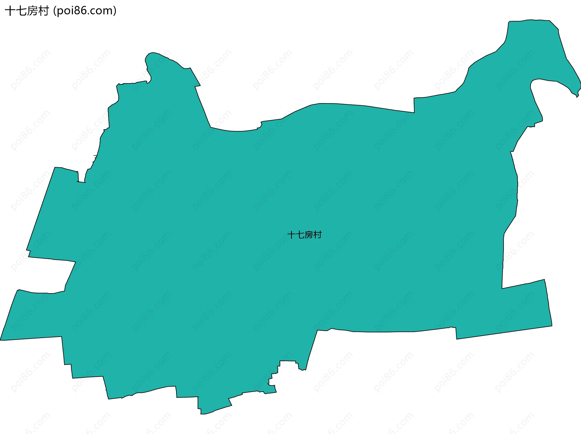 十七房村边界地图