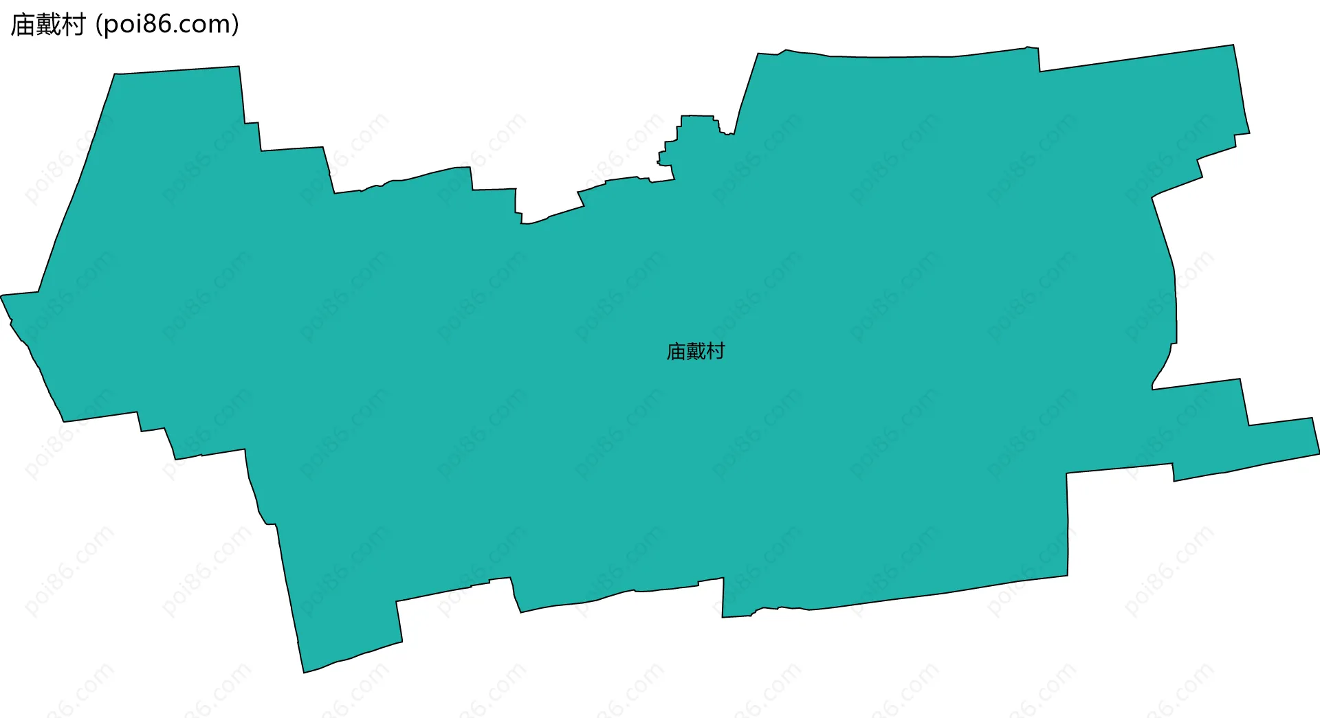庙戴村边界地图