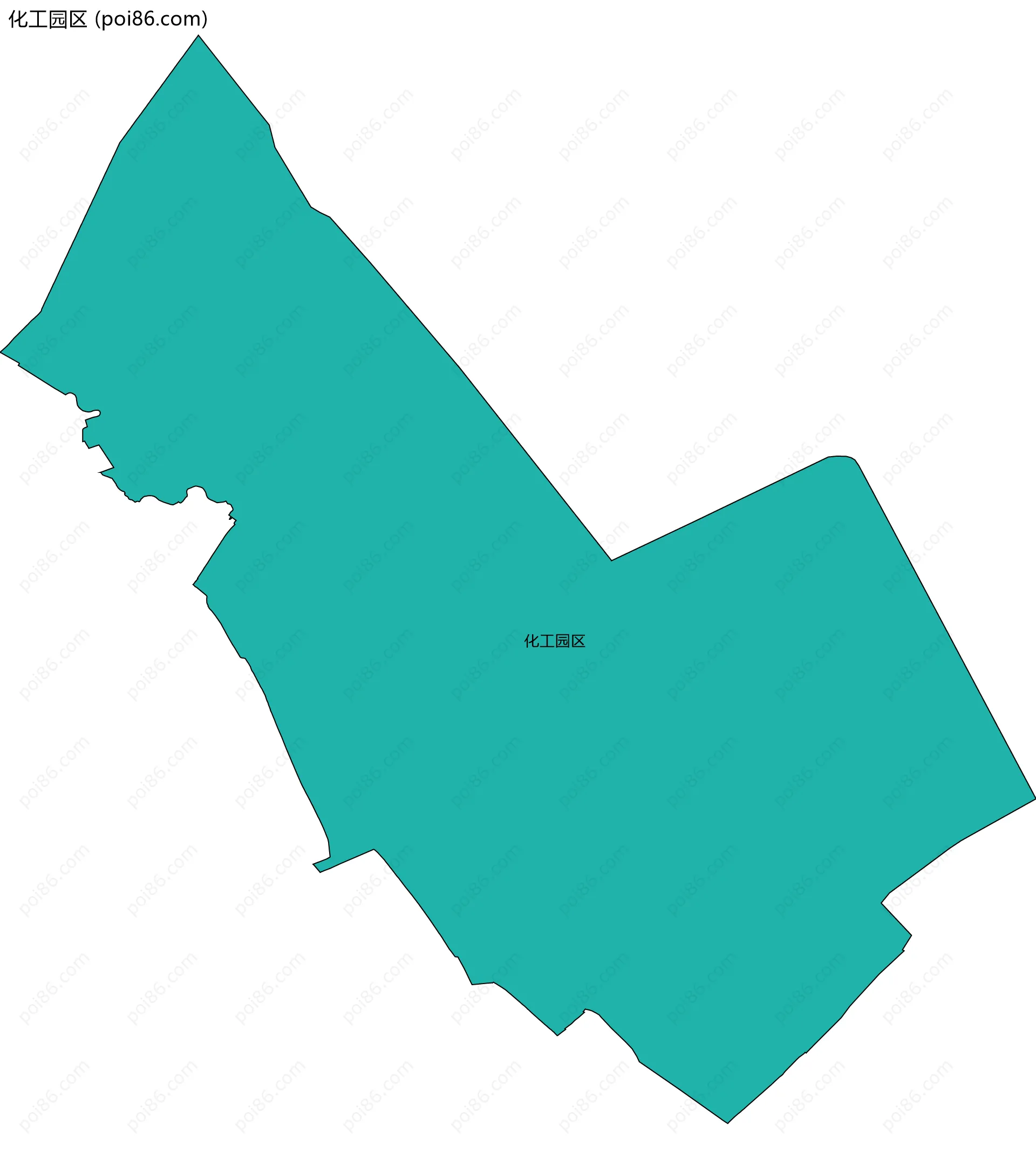 化工园区边界地图