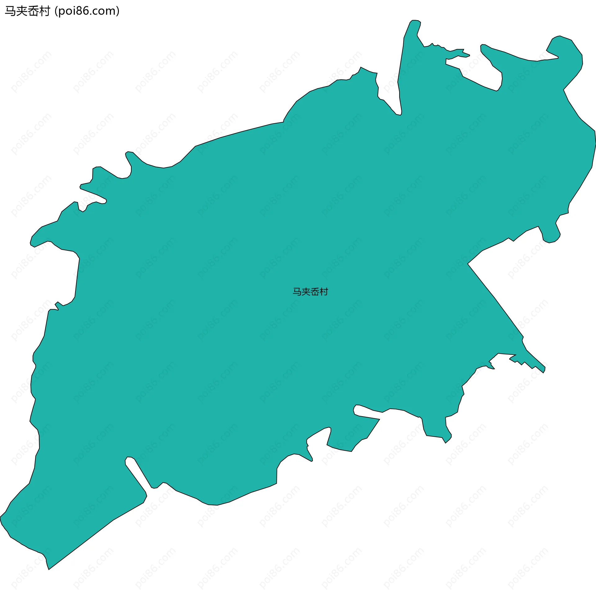 马夹岙村边界地图
