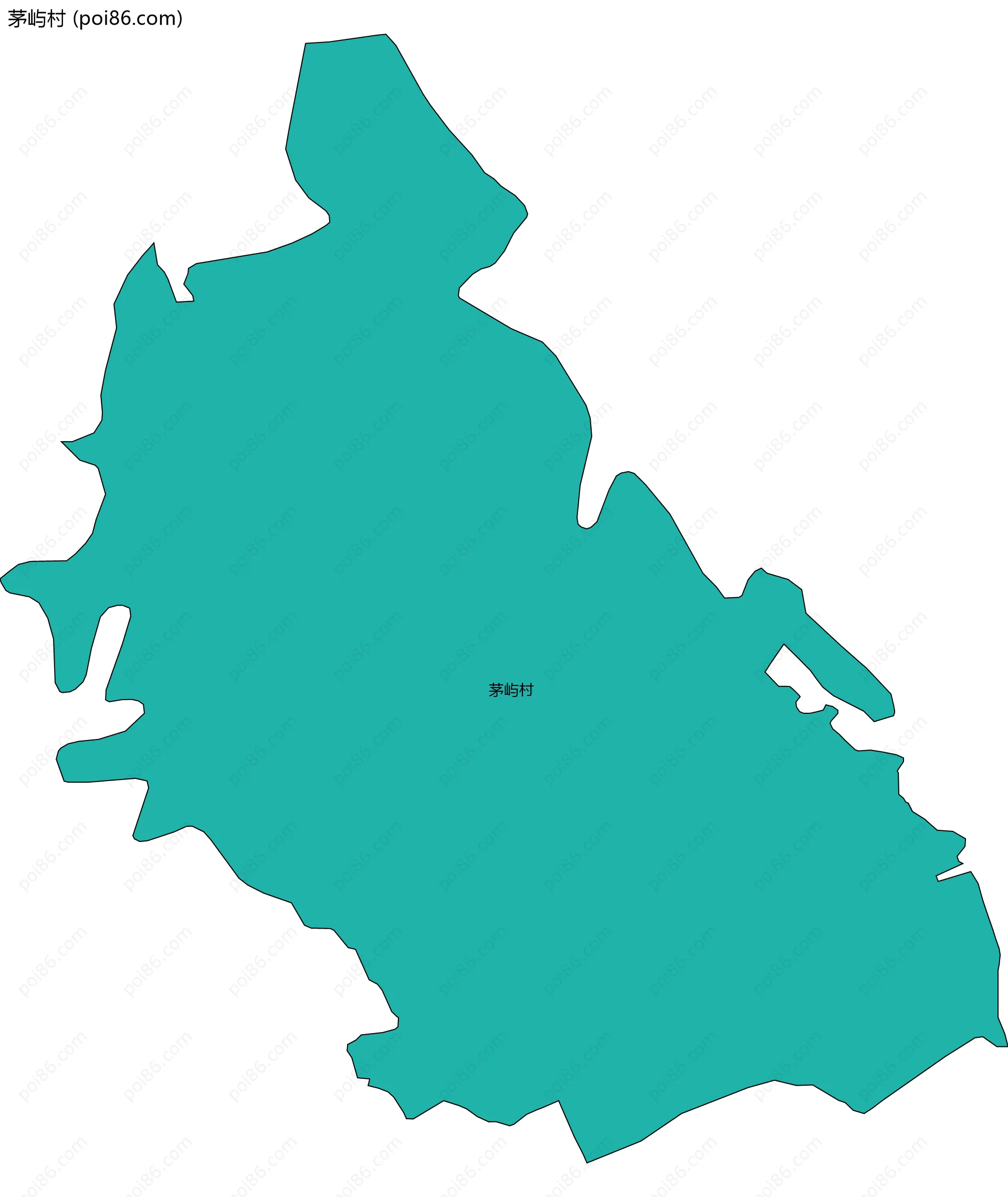 茅屿村边界地图