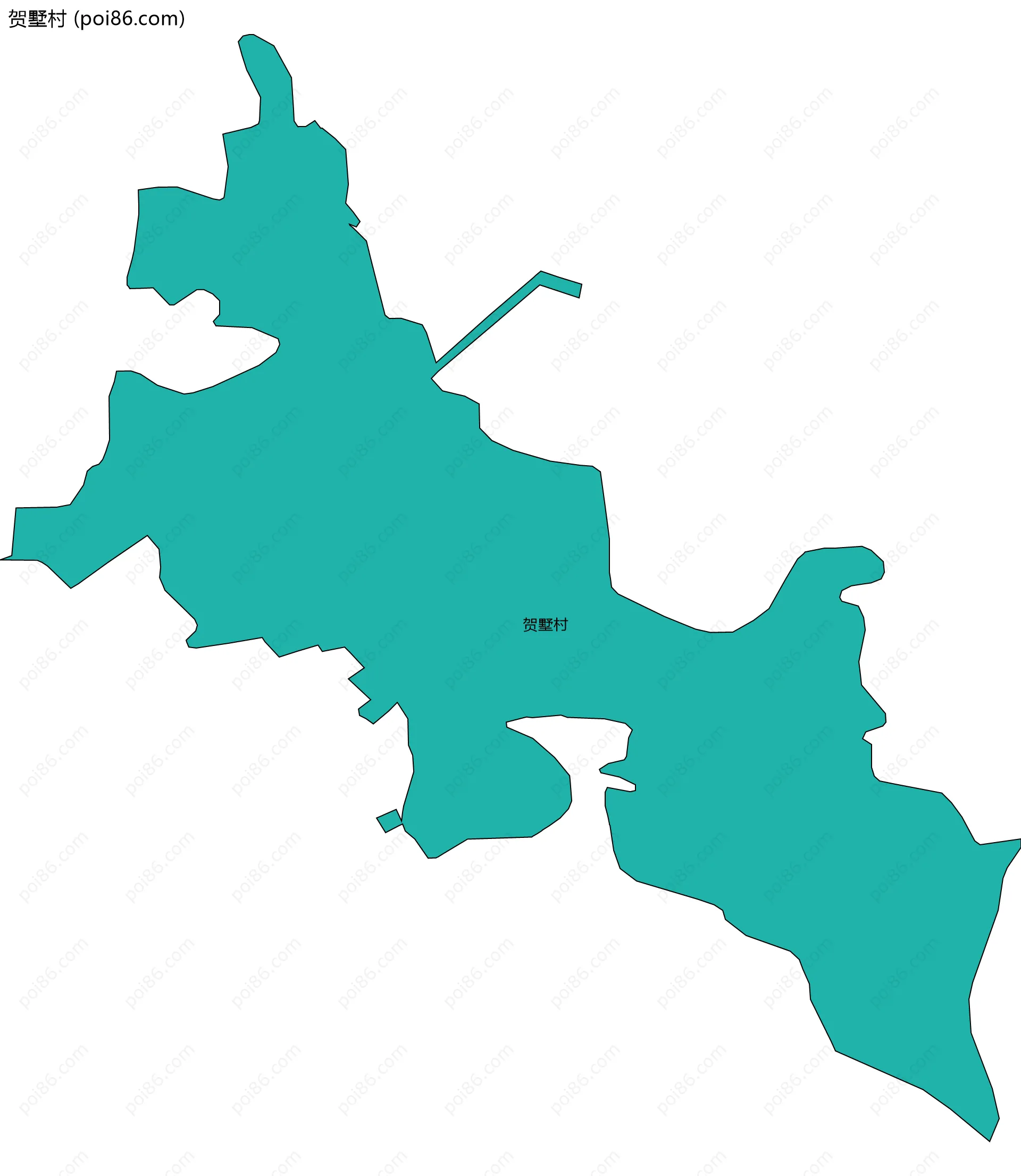 贺墅村边界地图