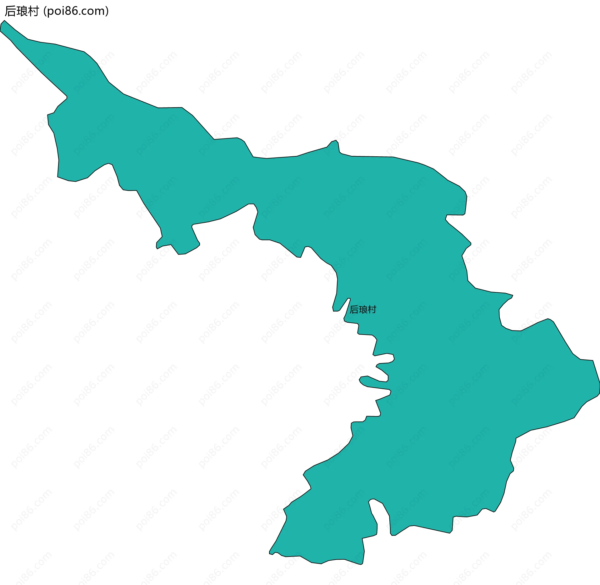 后琅村边界地图