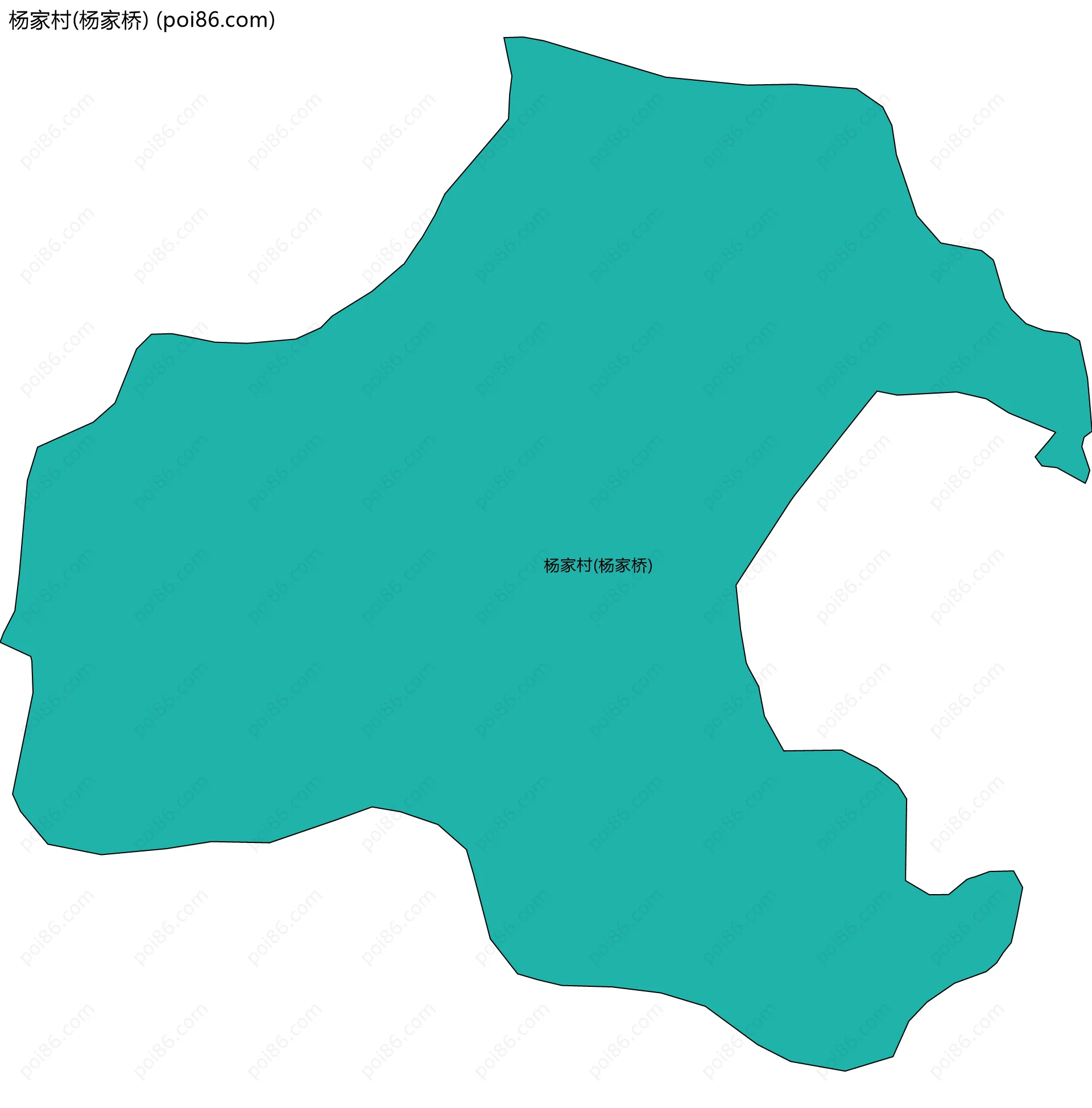 杨家村(杨家桥)边界地图