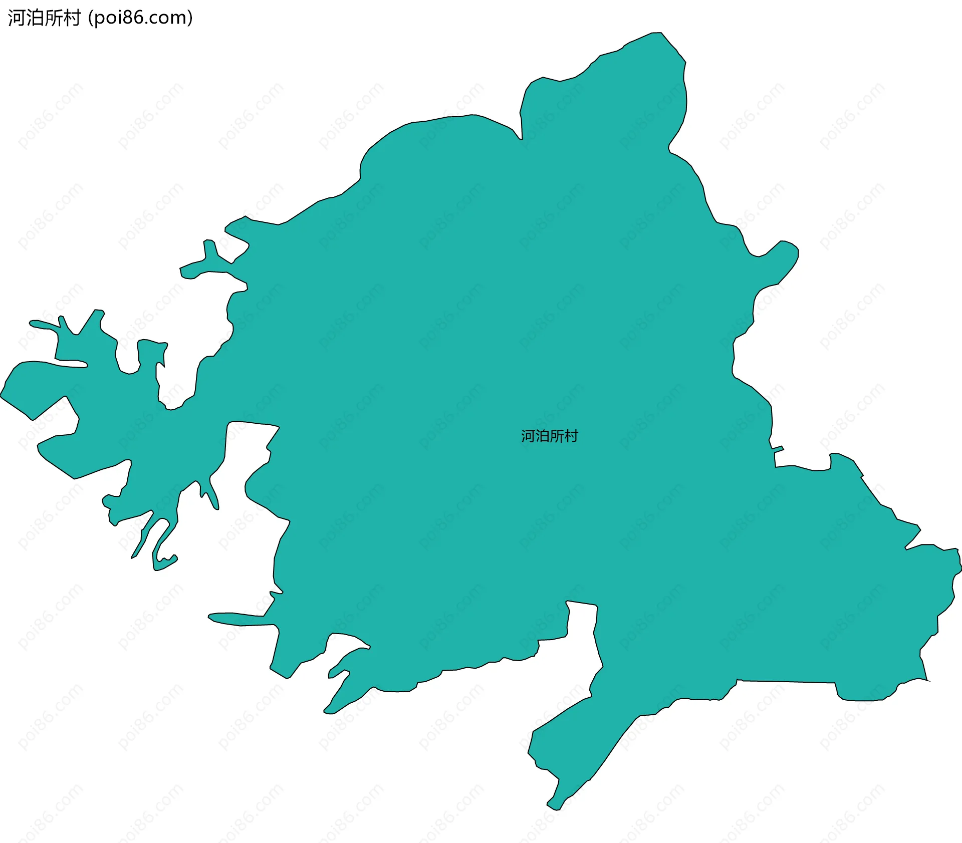 河泊所村边界地图