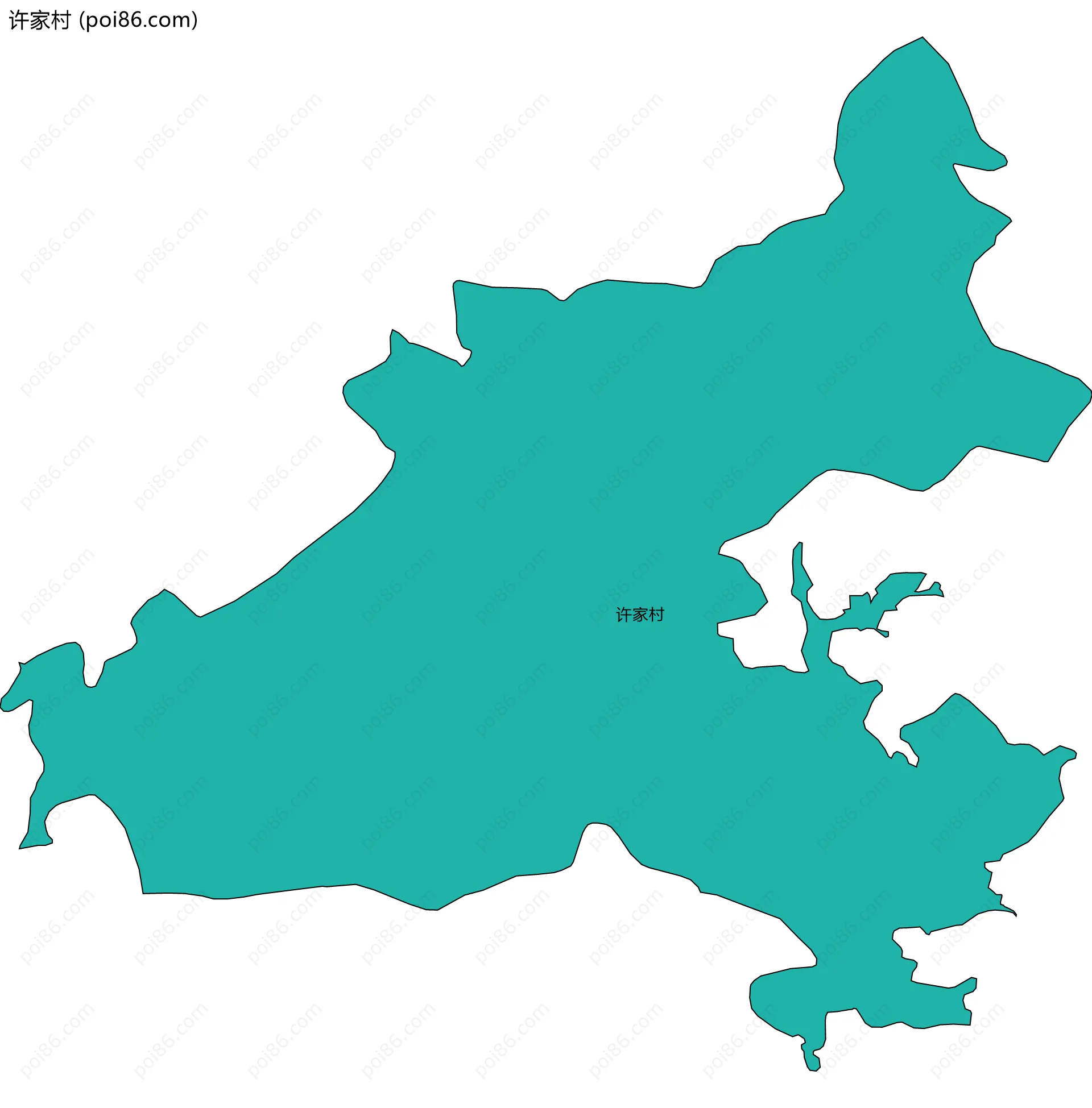 许家村边界地图