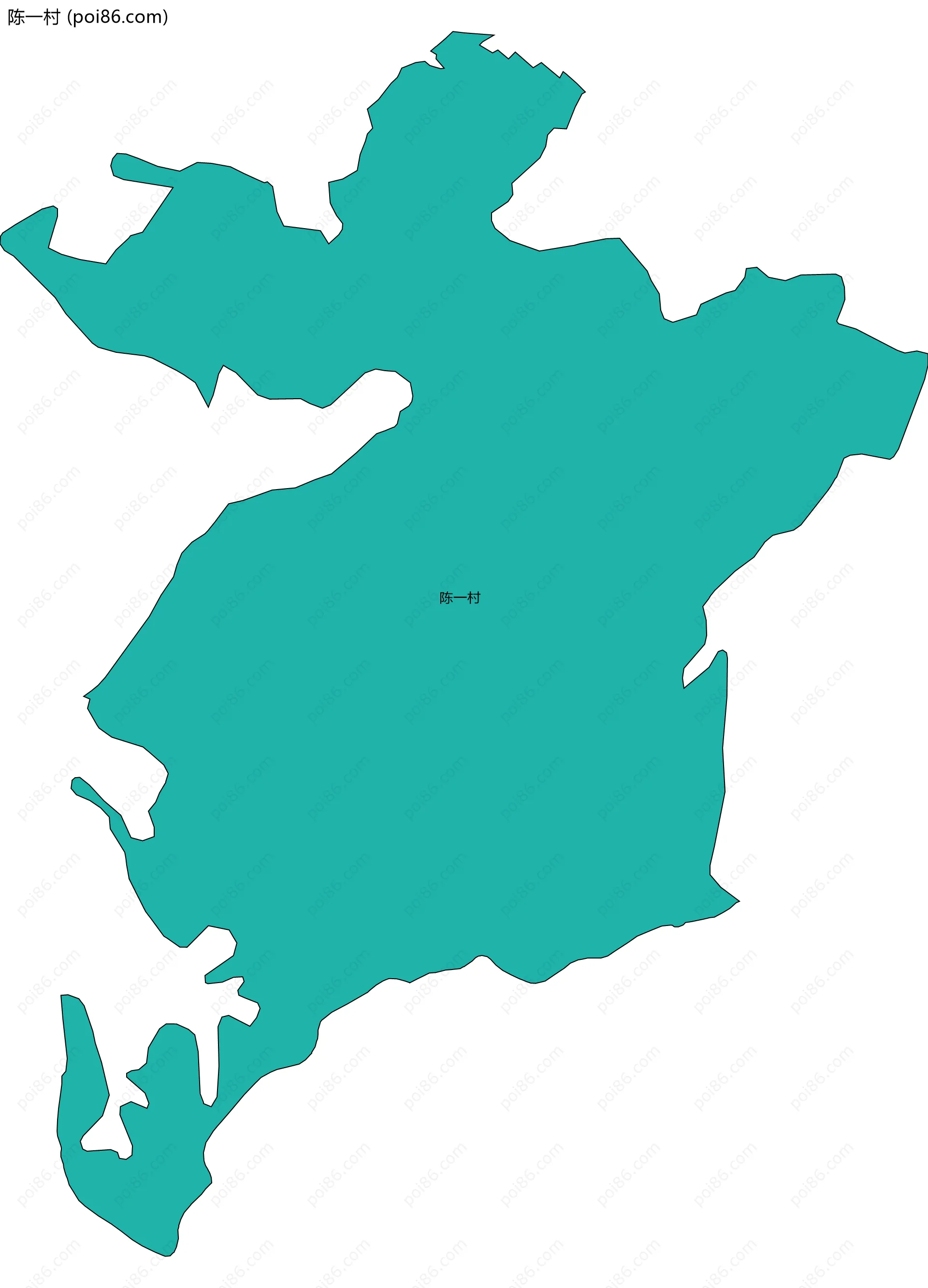 陈一村边界地图
