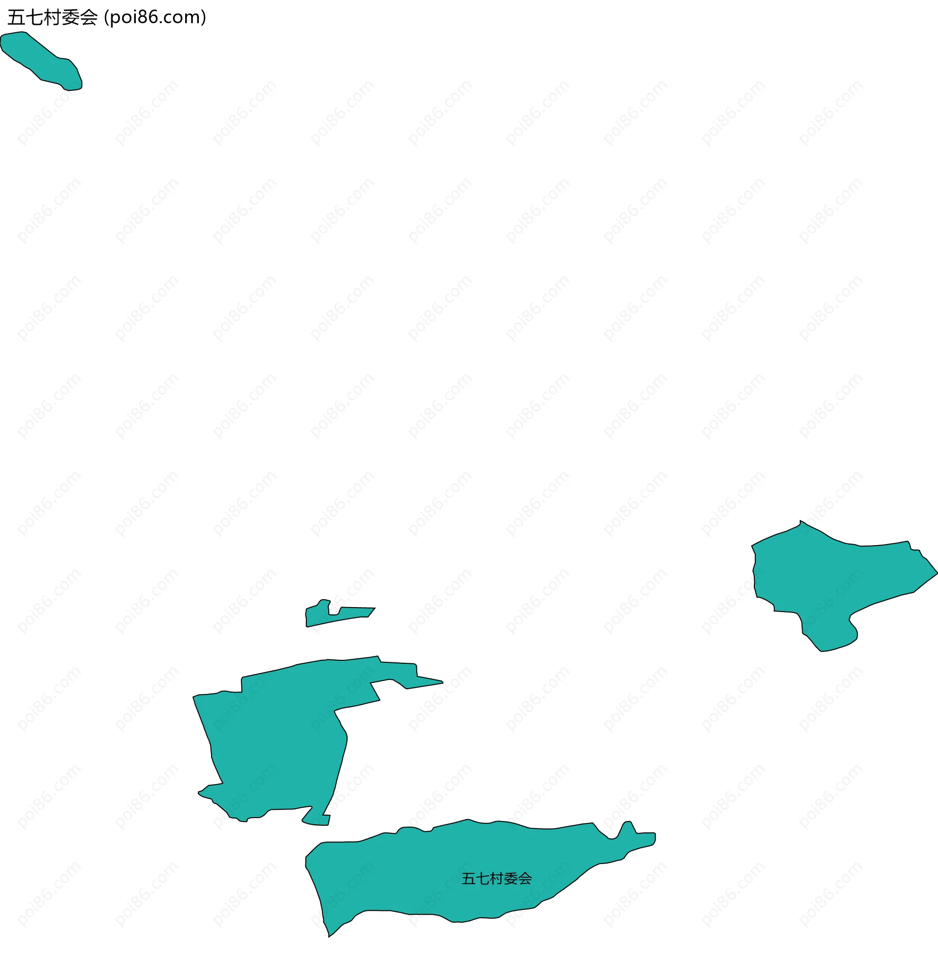 五七村委会边界地图