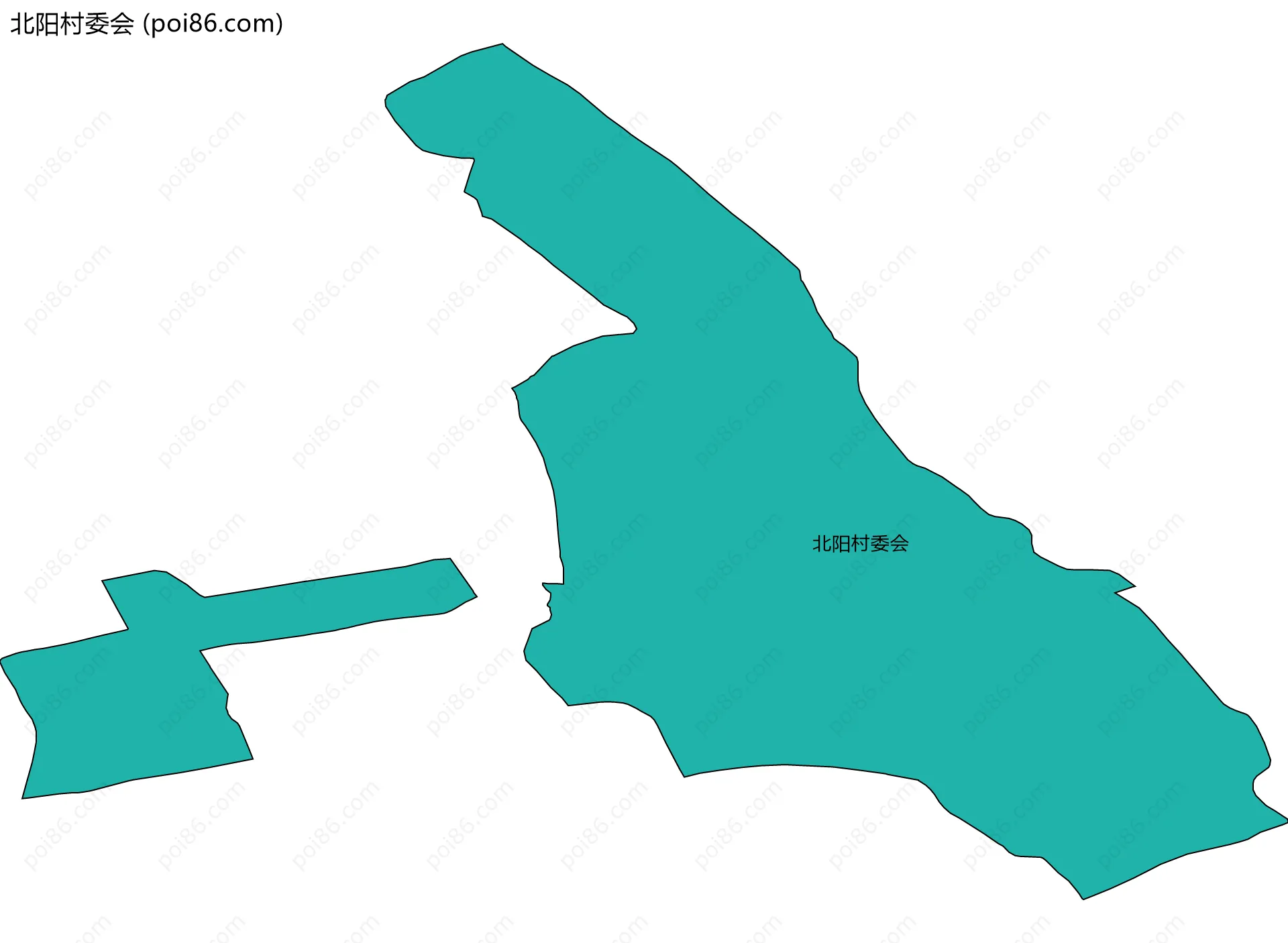 北阳村委会边界地图