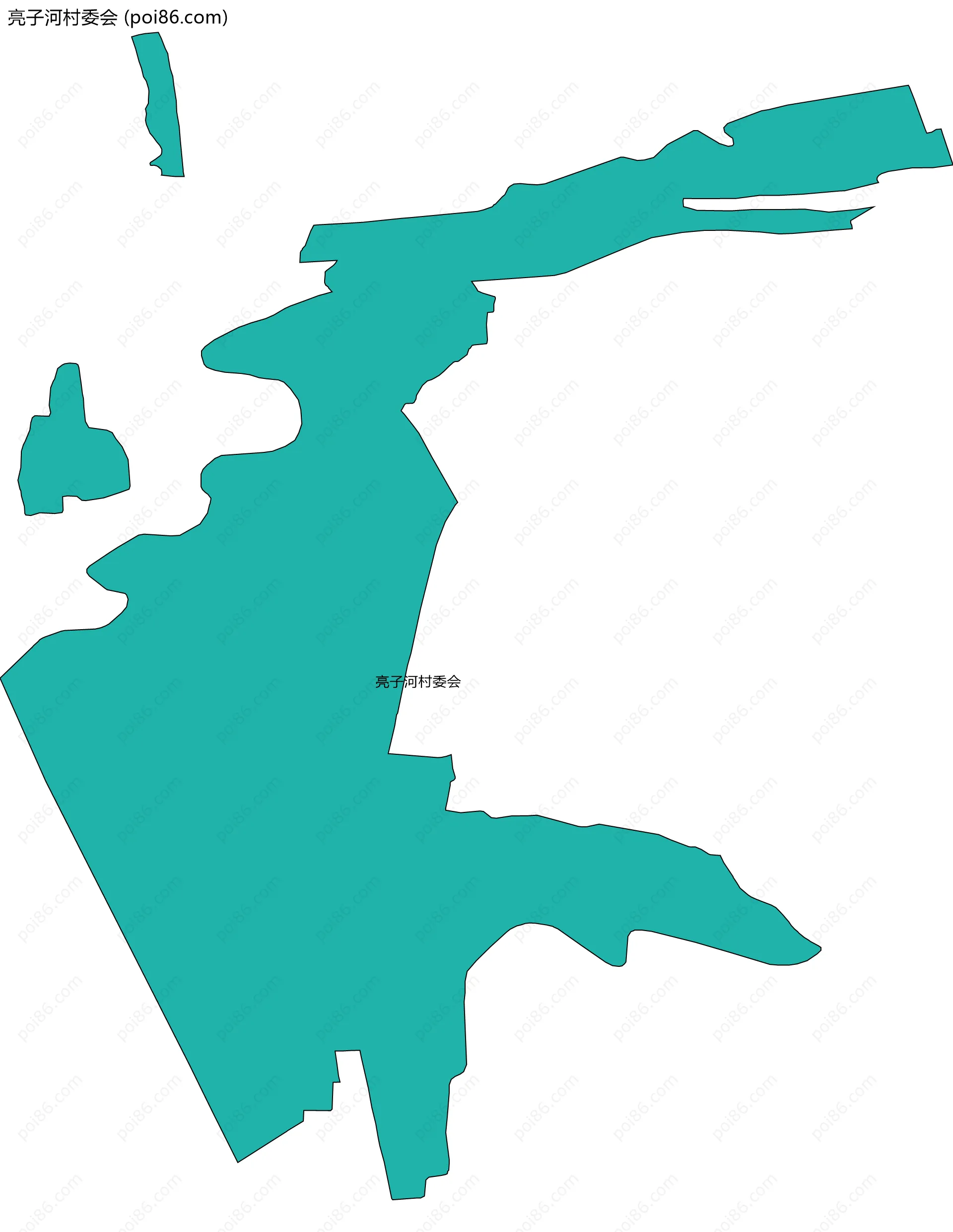 亮子河村委会边界地图