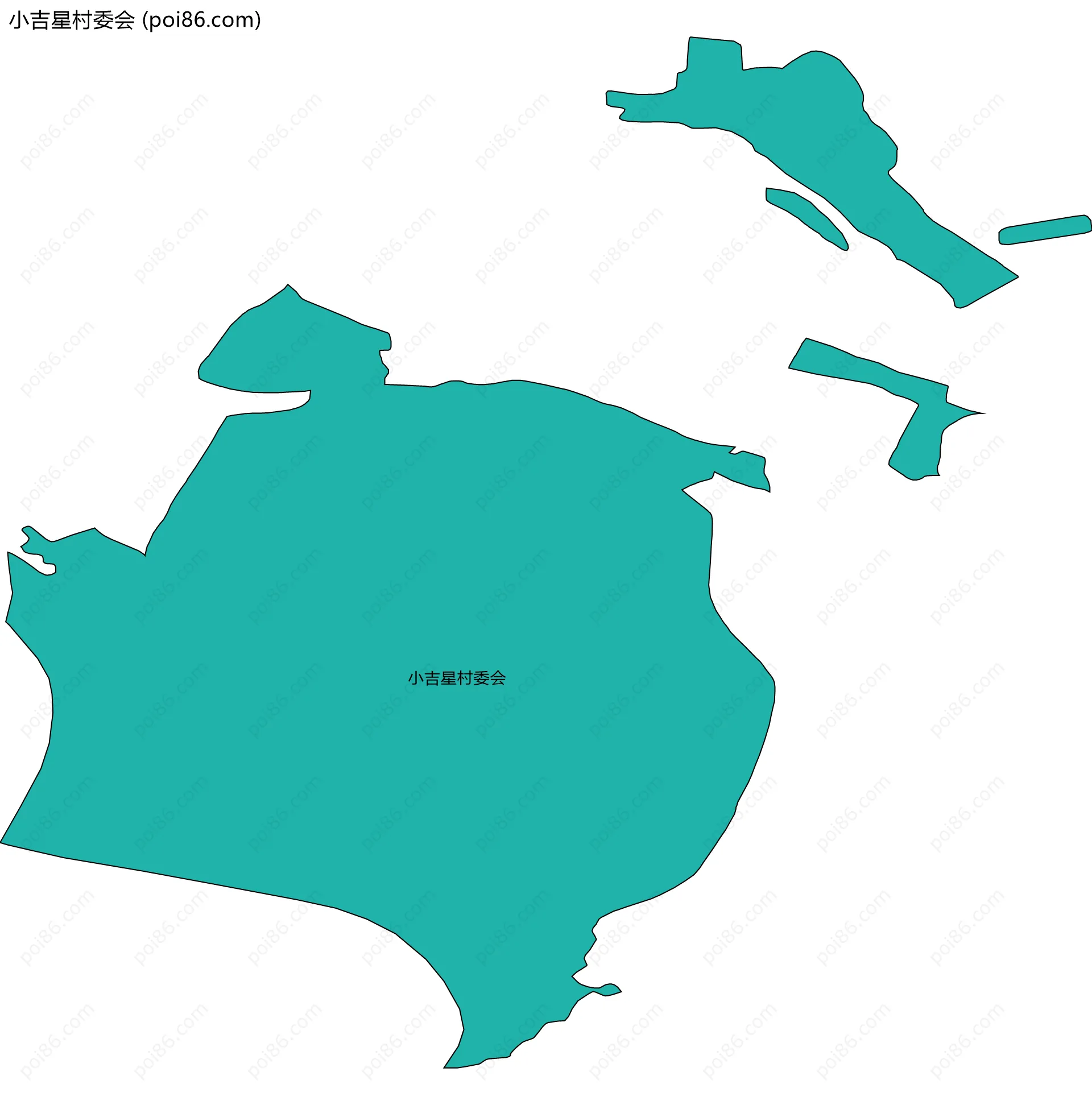 小吉星村委会边界地图