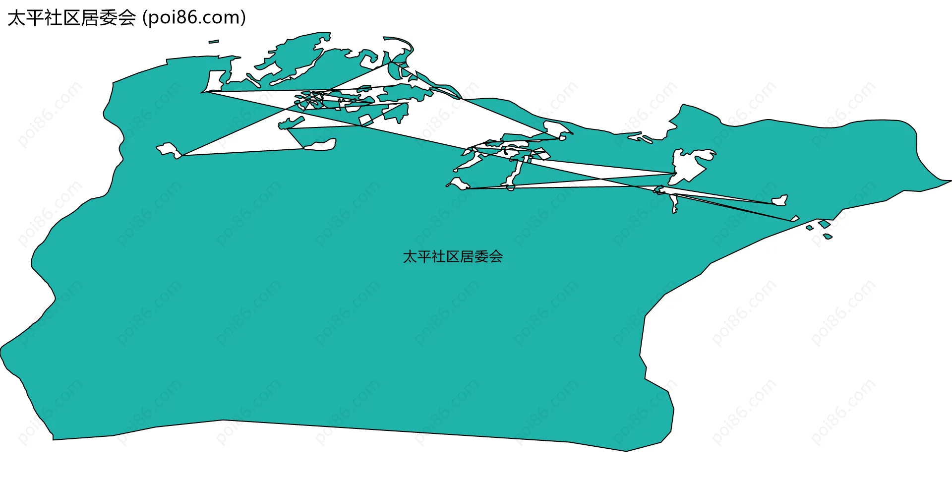 太平社区居委会边界地图