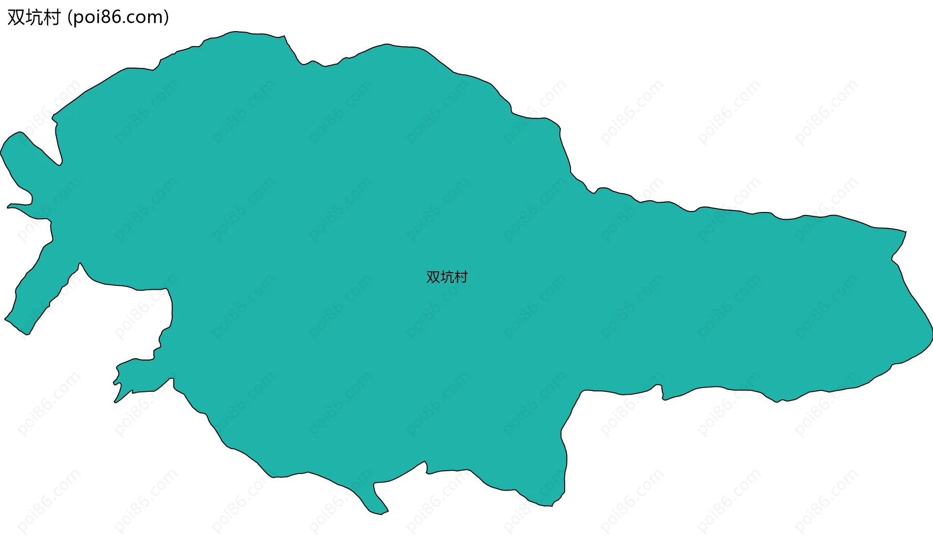 双坑村边界地图