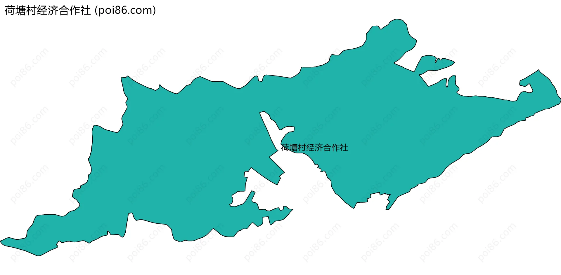 荷塘村经济合作社边界地图