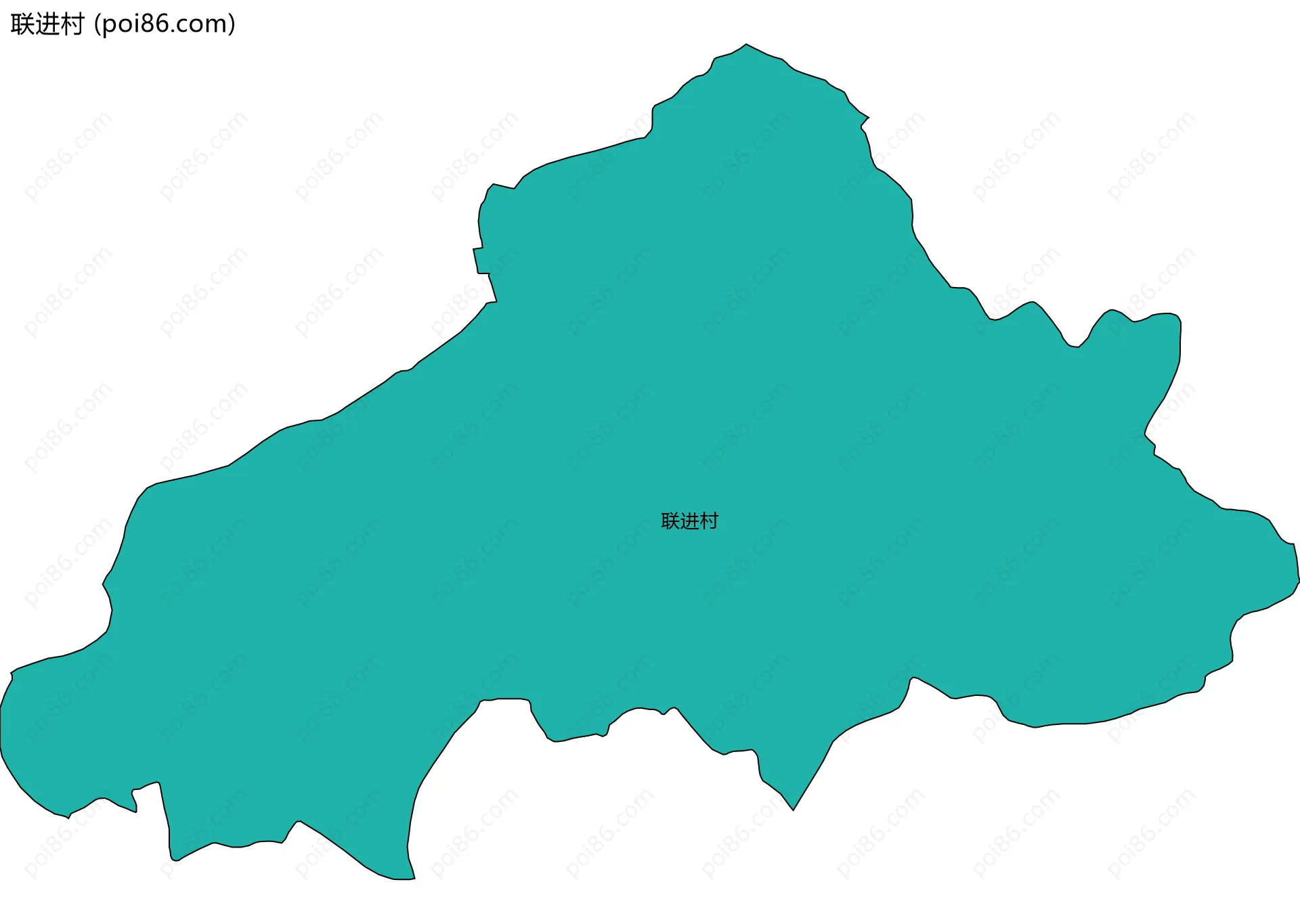联进村边界地图