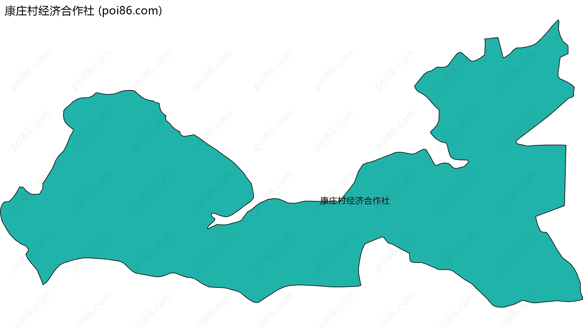 康庄村经济合作社边界地图