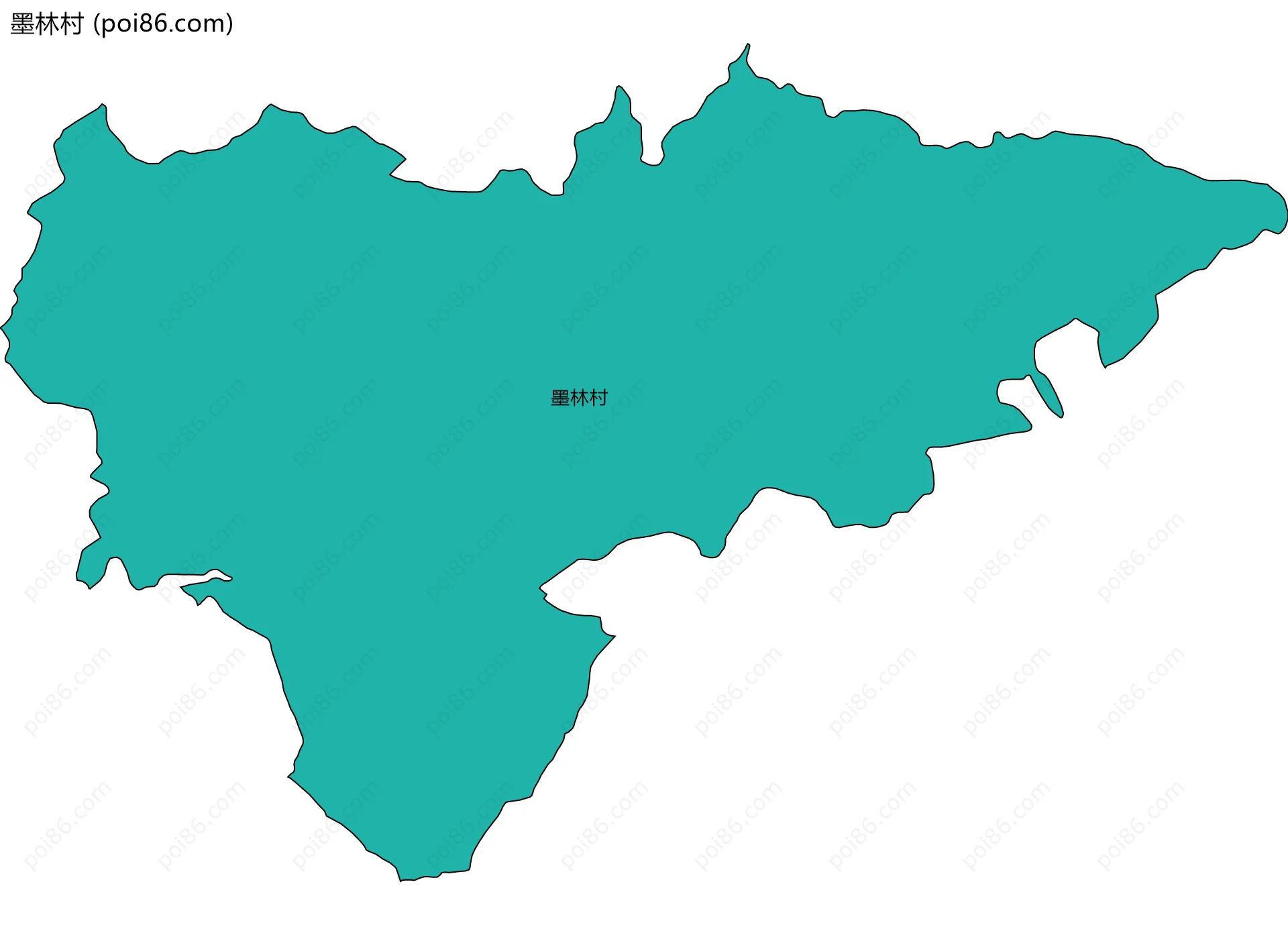 墨林村边界地图