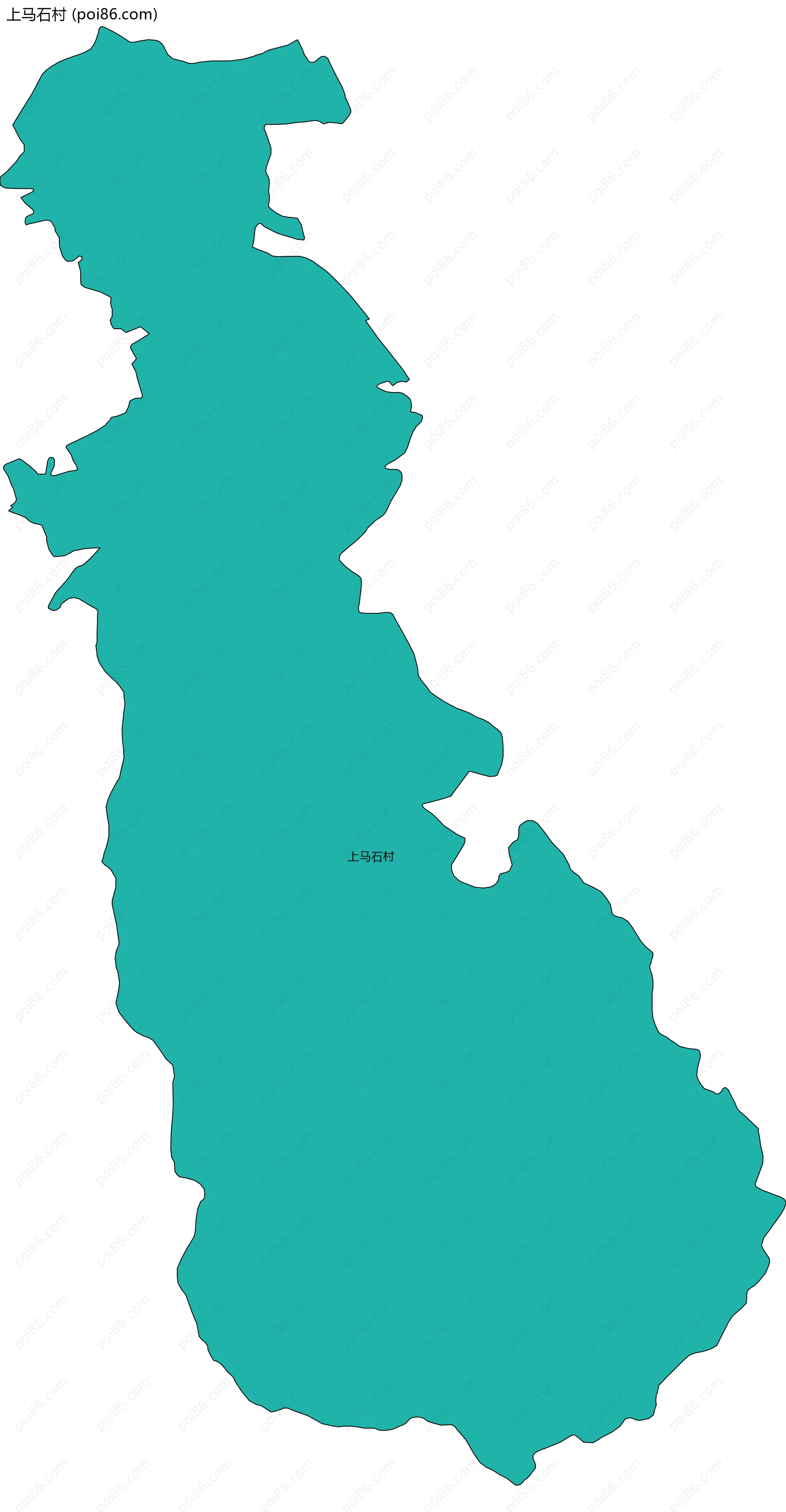 上马石村边界地图