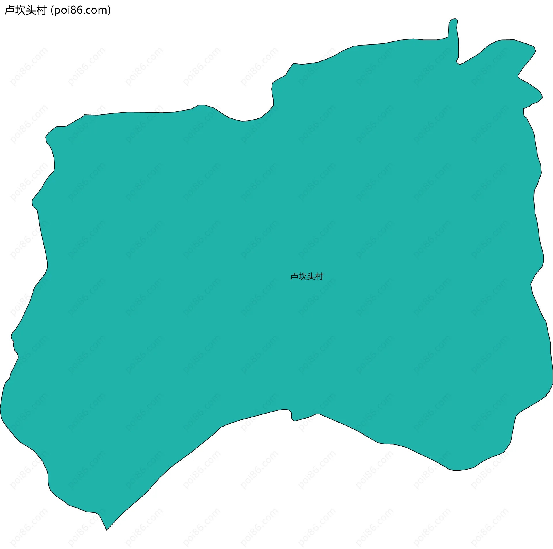 卢坎头村边界地图