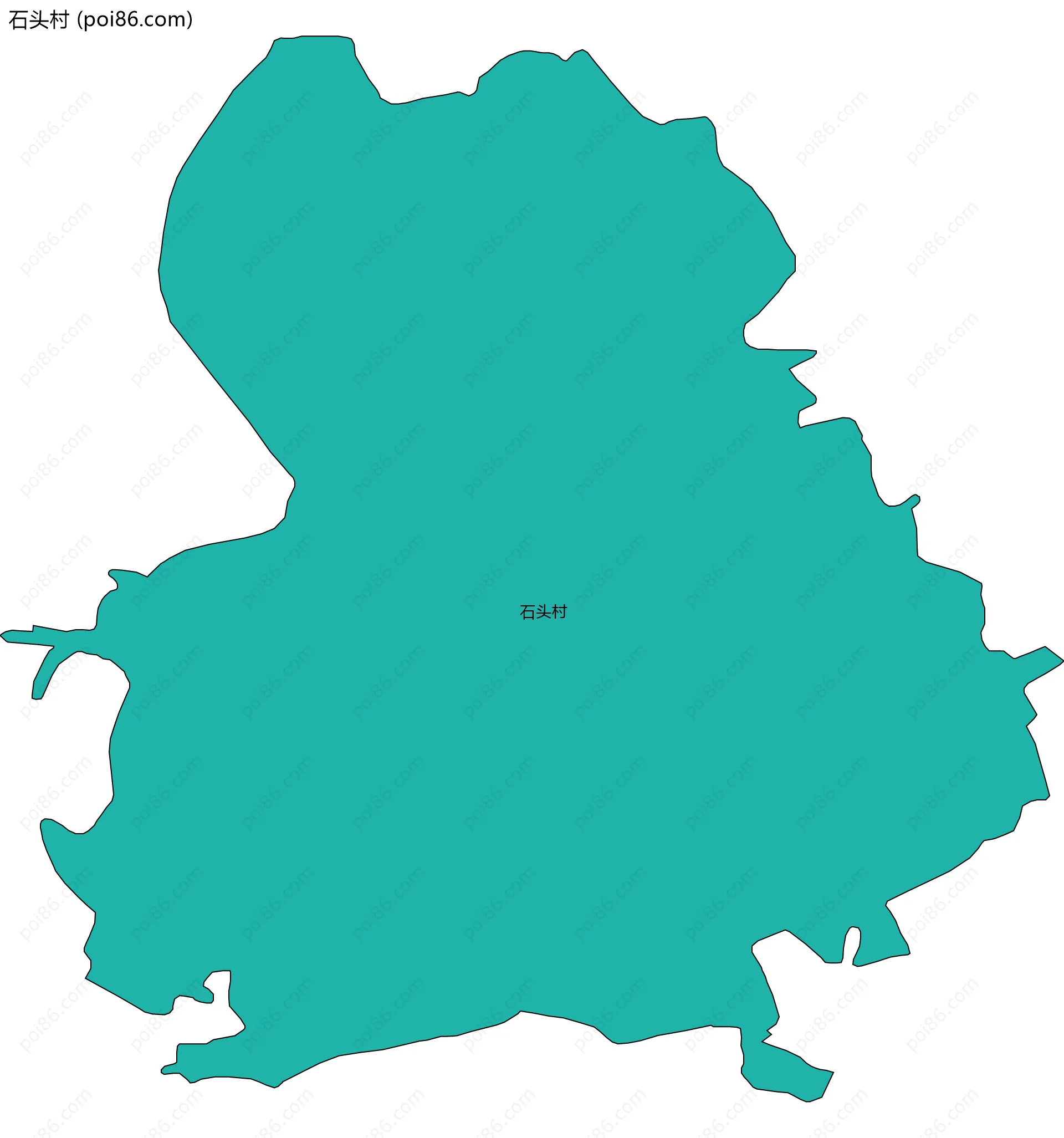 石头村边界地图