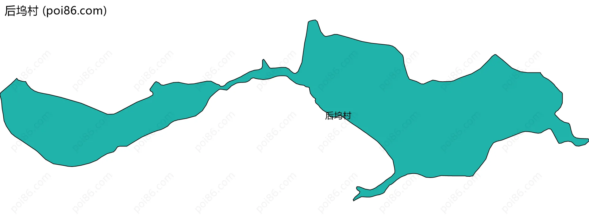 后坞村边界地图