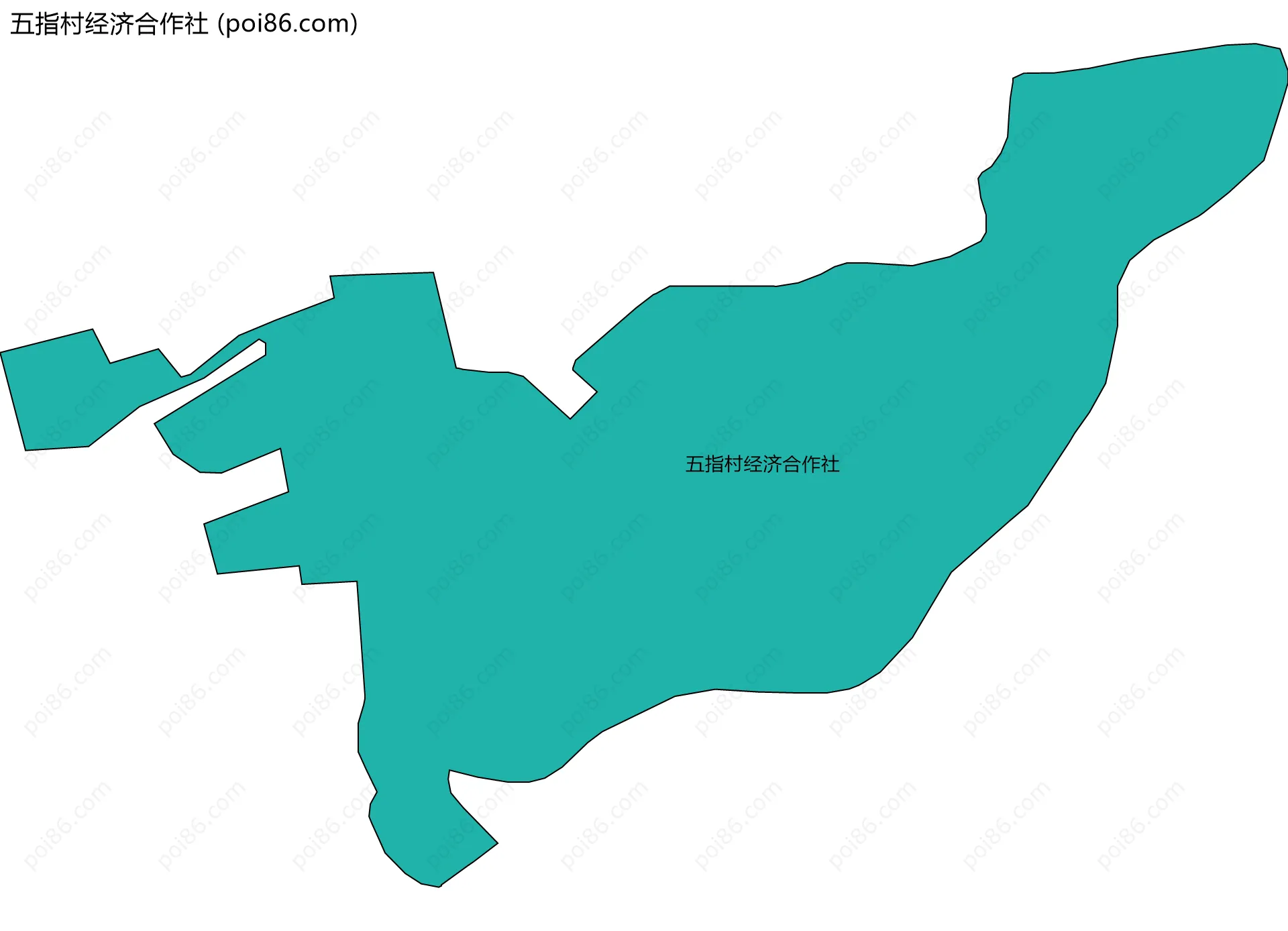 五指村经济合作社边界地图