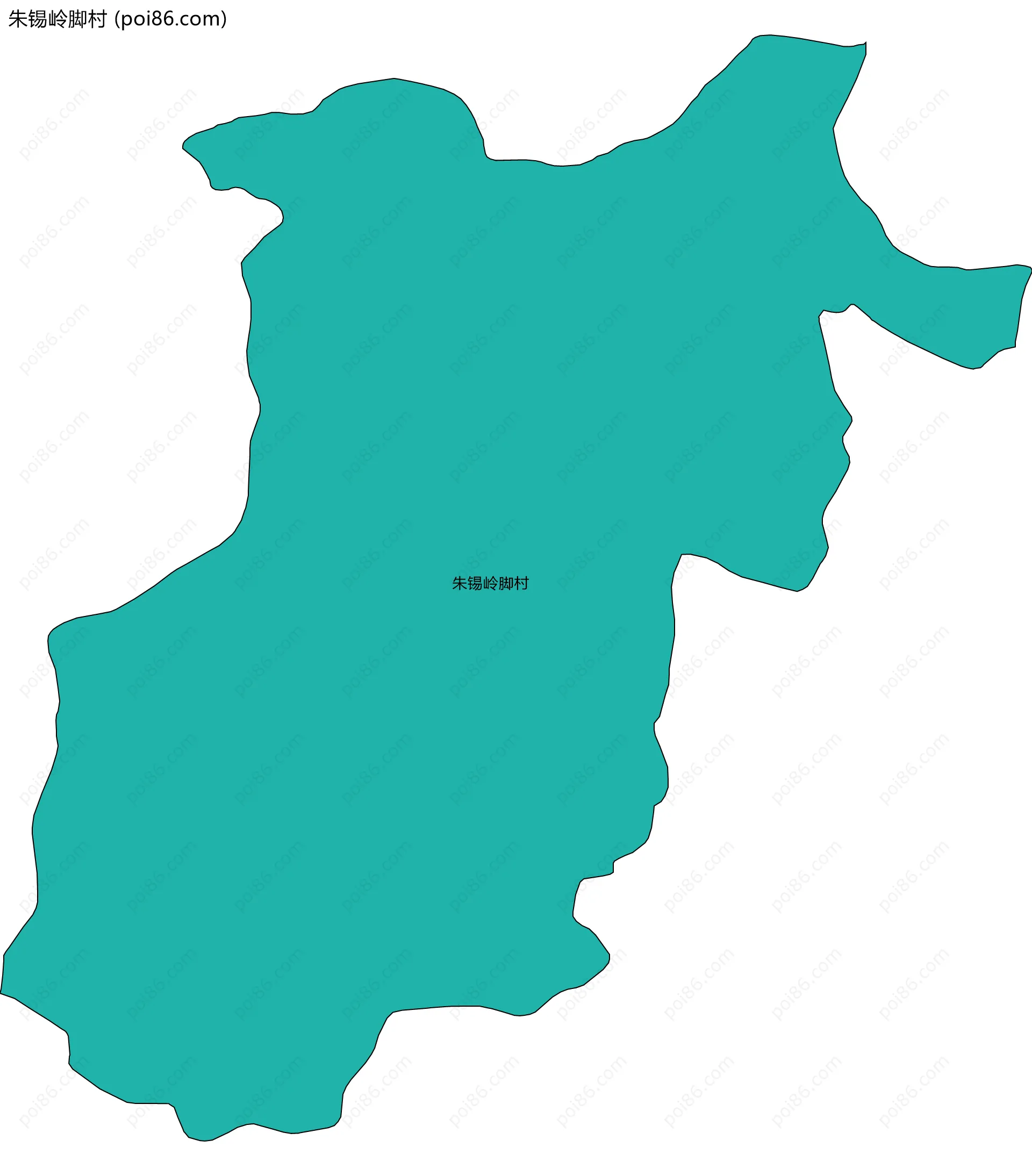 朱锡岭脚村边界地图
