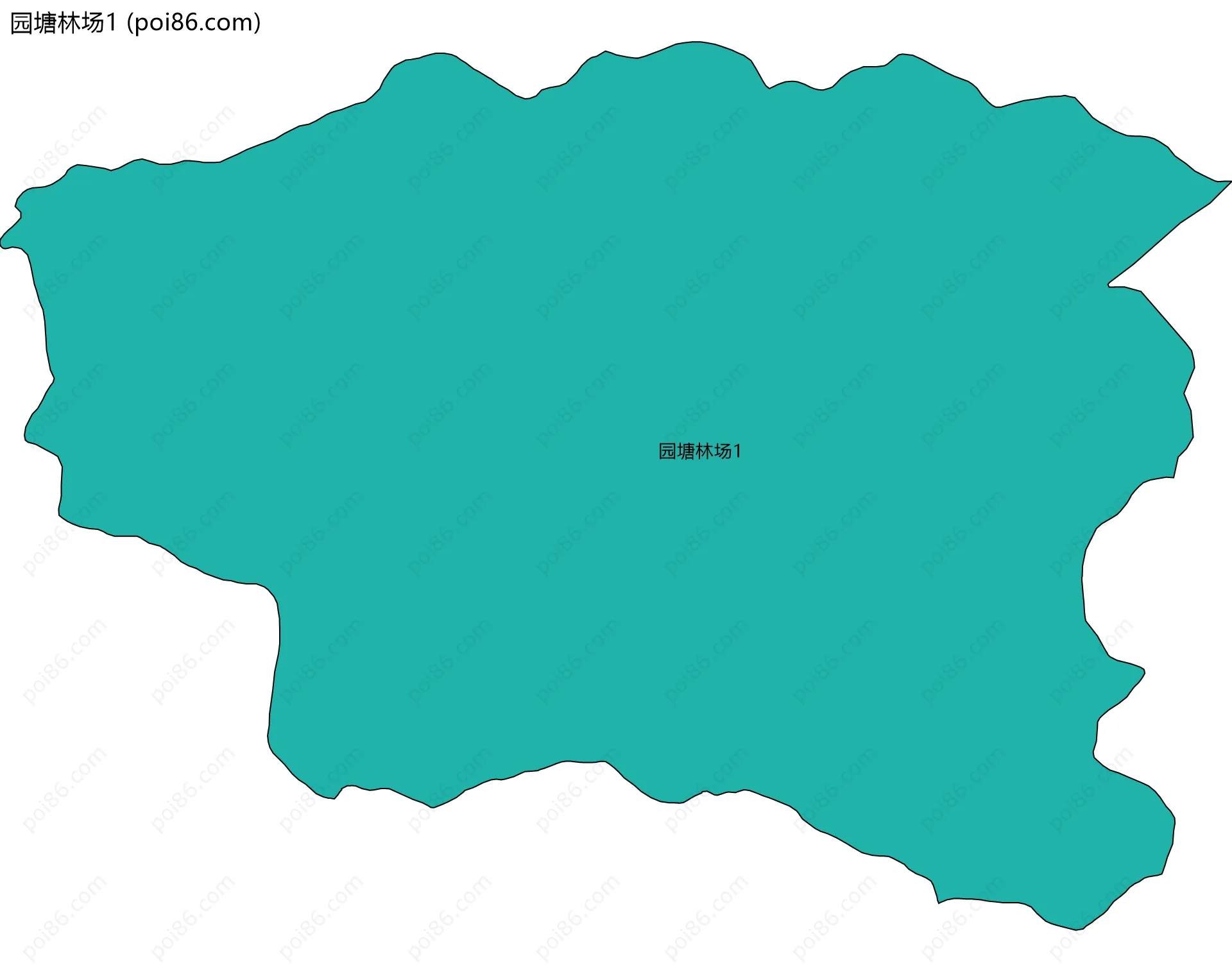 园塘林场1边界地图